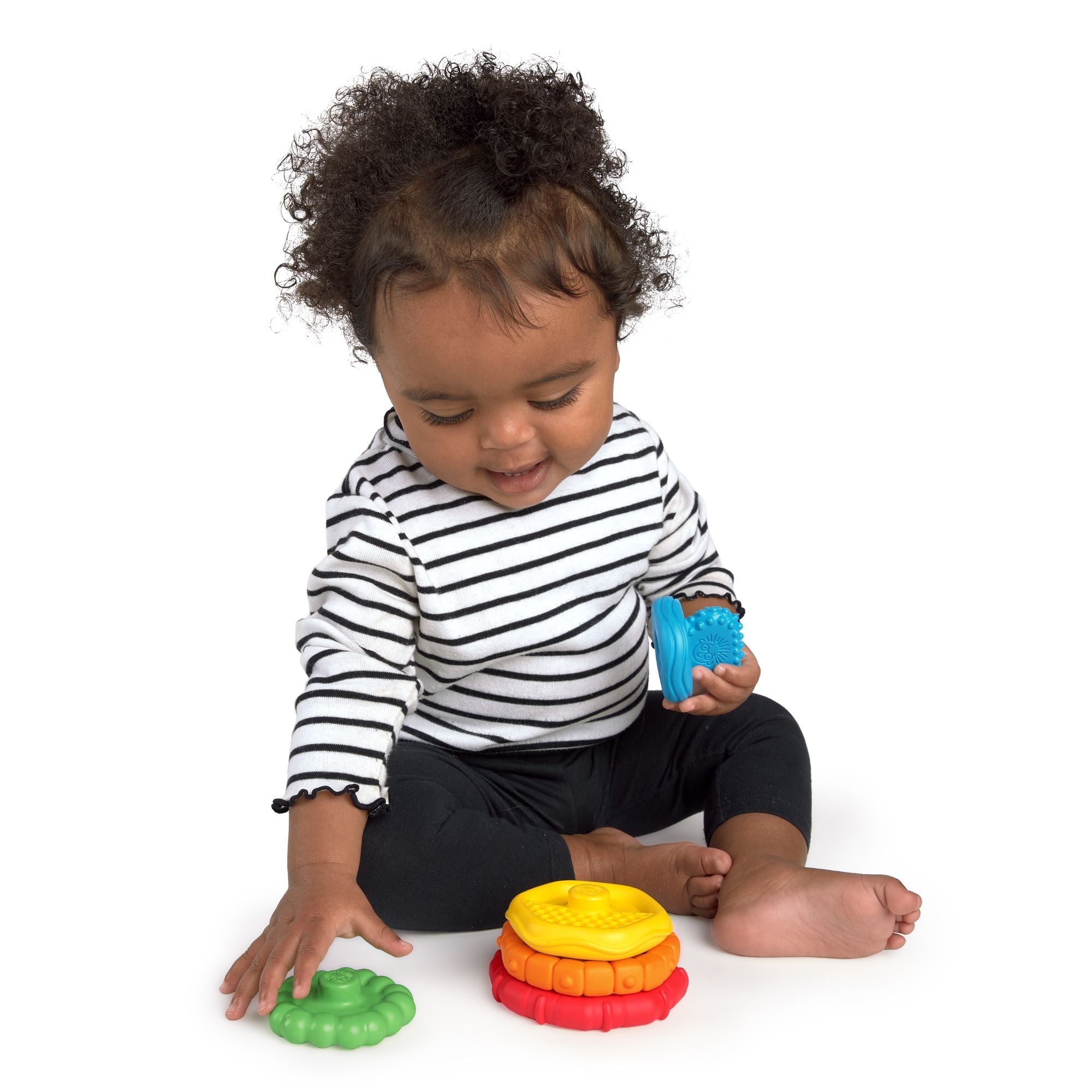 Baby Einstein Stack & Teethe Multi-Textured Teether Toy