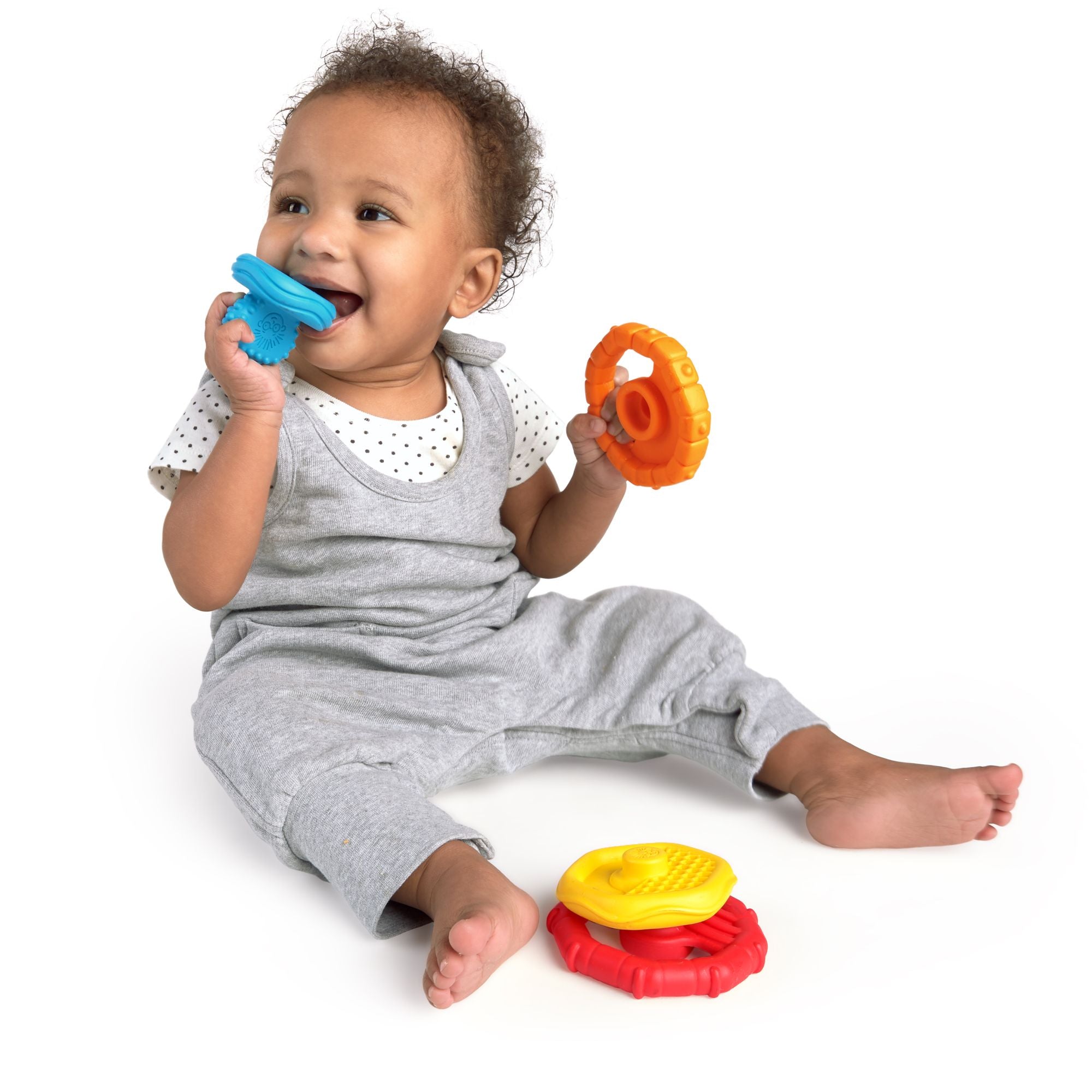 Baby Einstein Stack & Teethe Multi-Textured Teether Toy