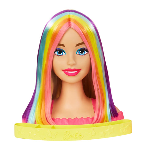 Barbie Neon Rainbow Deluxe Styling Head - Blonde – Toyworld Australia