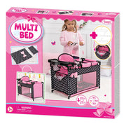 Bayer Multi Bed Doll Cot & Integrated High Chair