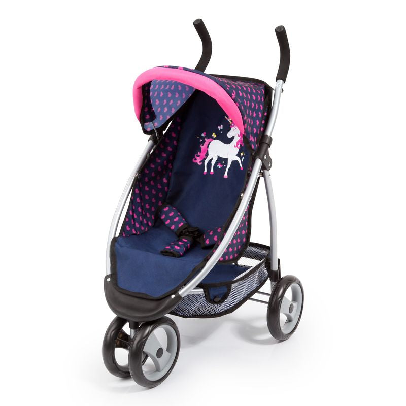 BAYER JOGGER DARK BLUE WITH PINK HEARTS AND UNICORN