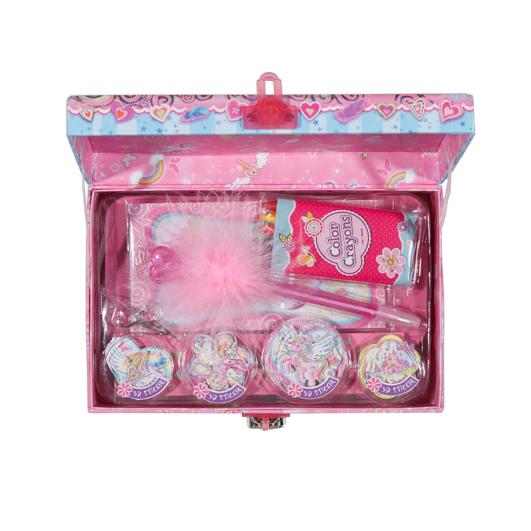 Unicorn Trinket Box With Lock - Toyworld Australia