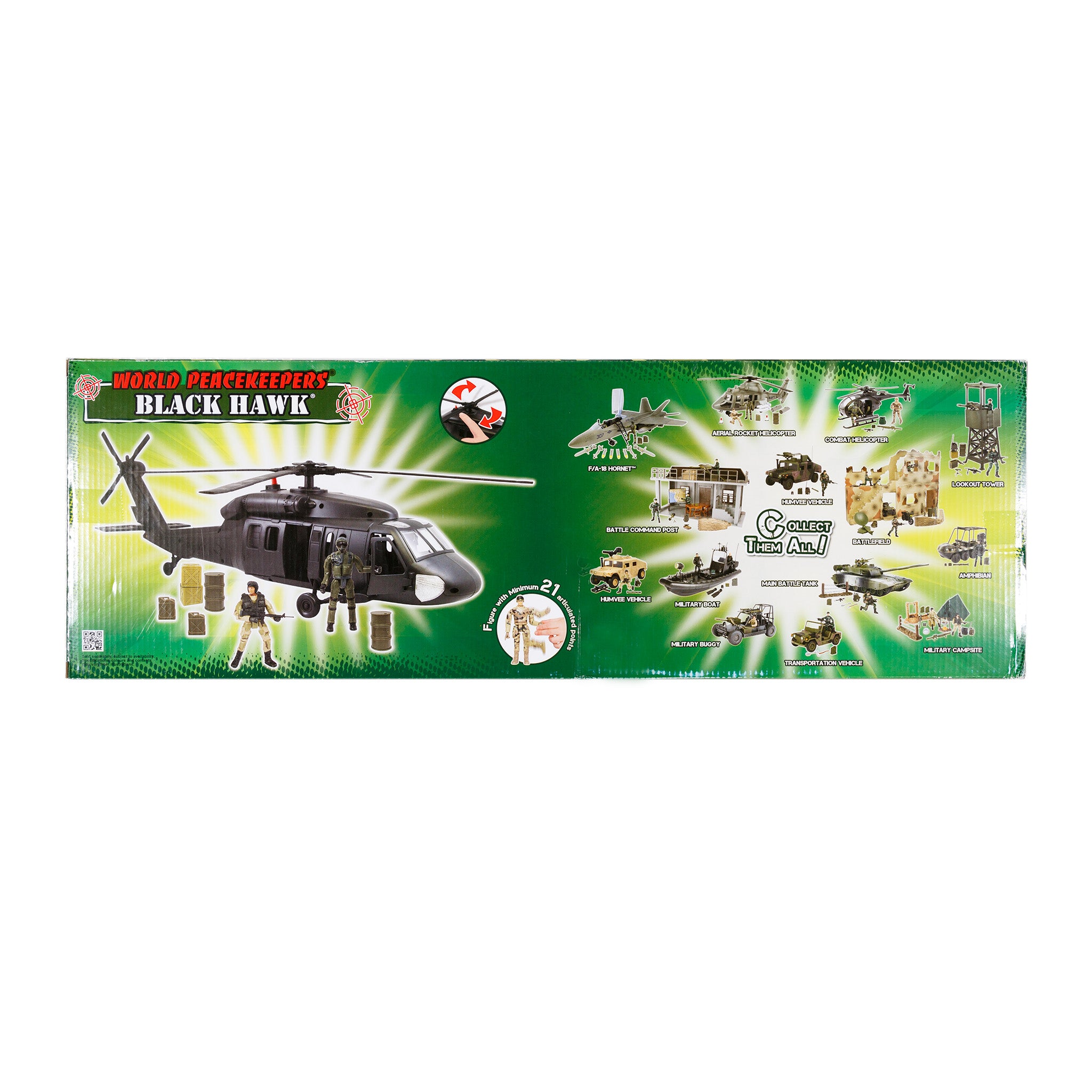 World Peacekeepers 1:18 Black Hawk Helicopter