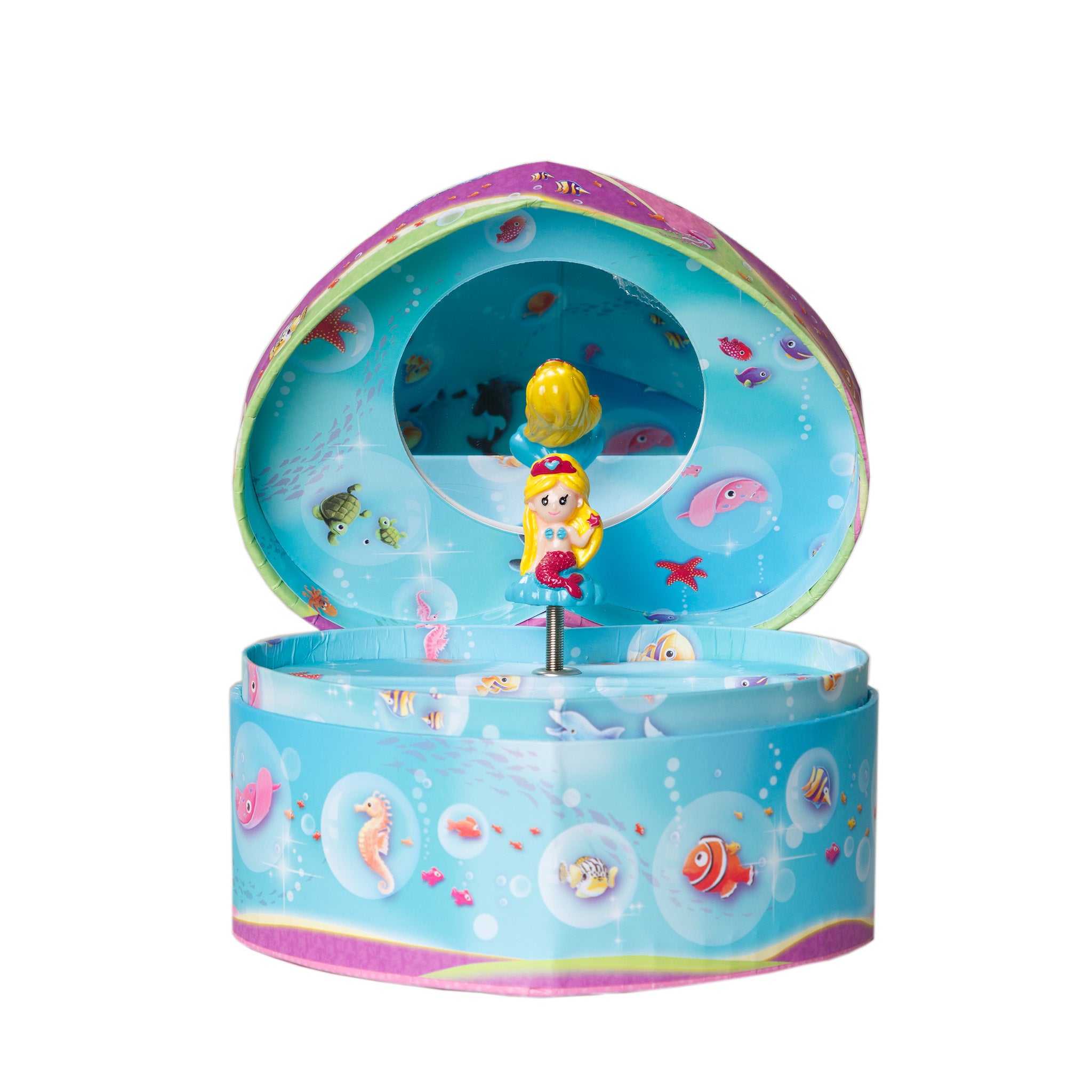 Mermaid Heart Shaped Musical Jewelery Box