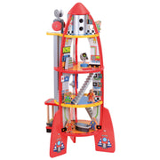 Bubbadoo Kids Wooden Toy Rocket Playset