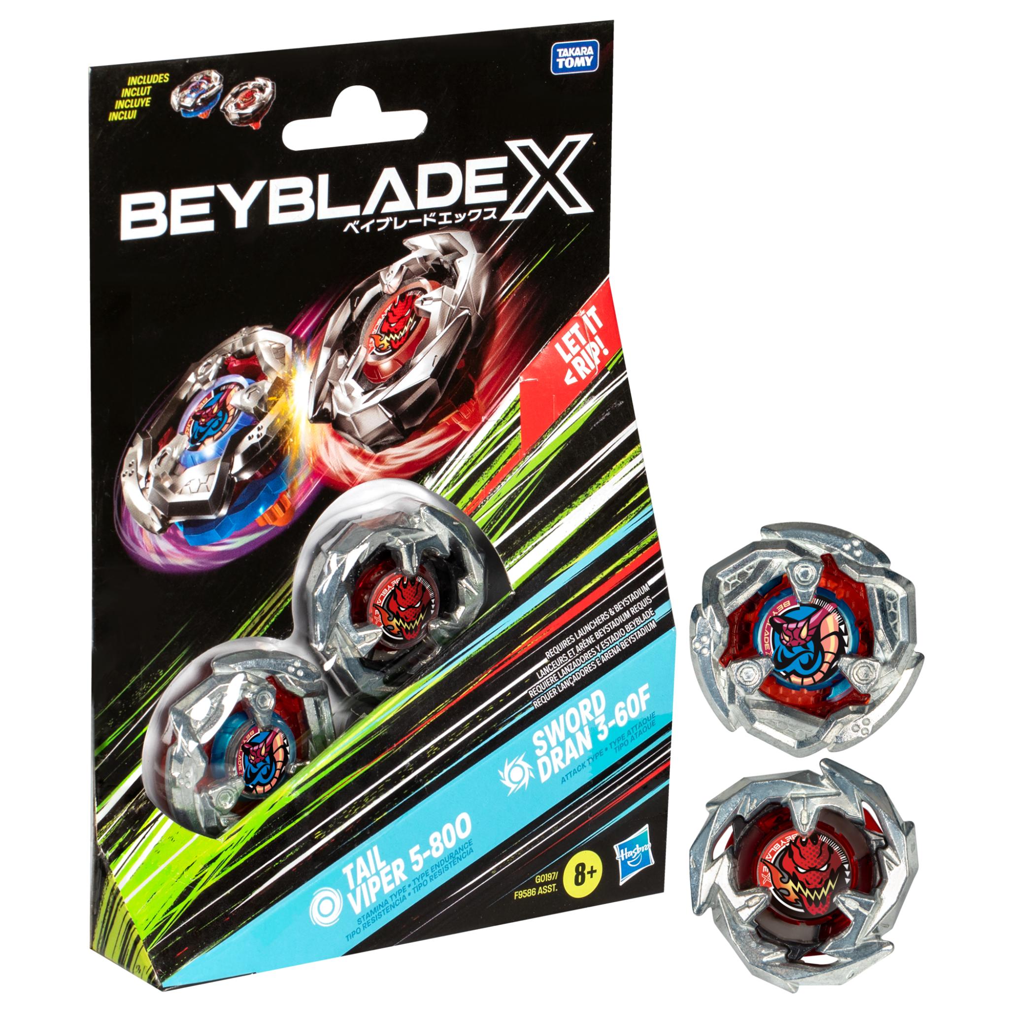 Beyblade X Tail Viper Sword Dran Dual Pack Set