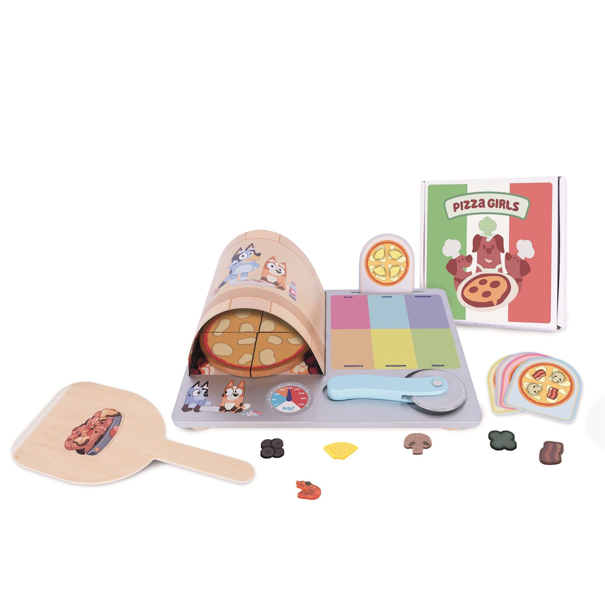 Bluey Wooden Pizza Girls Playset