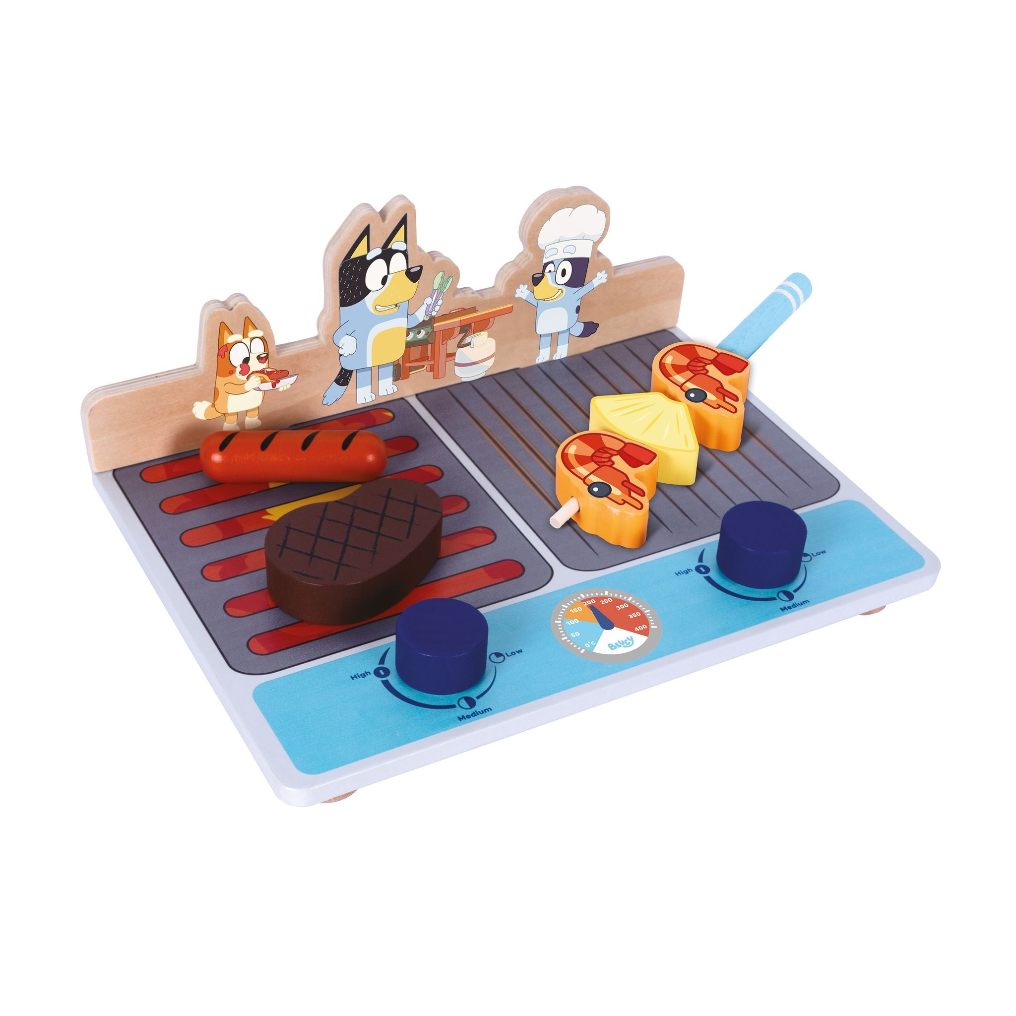 Bluey Wooden Tabletop BBQ Playset