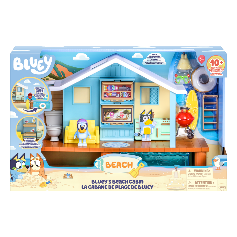 Bluey Series 9 - Bluey's Beach Cabin Playset