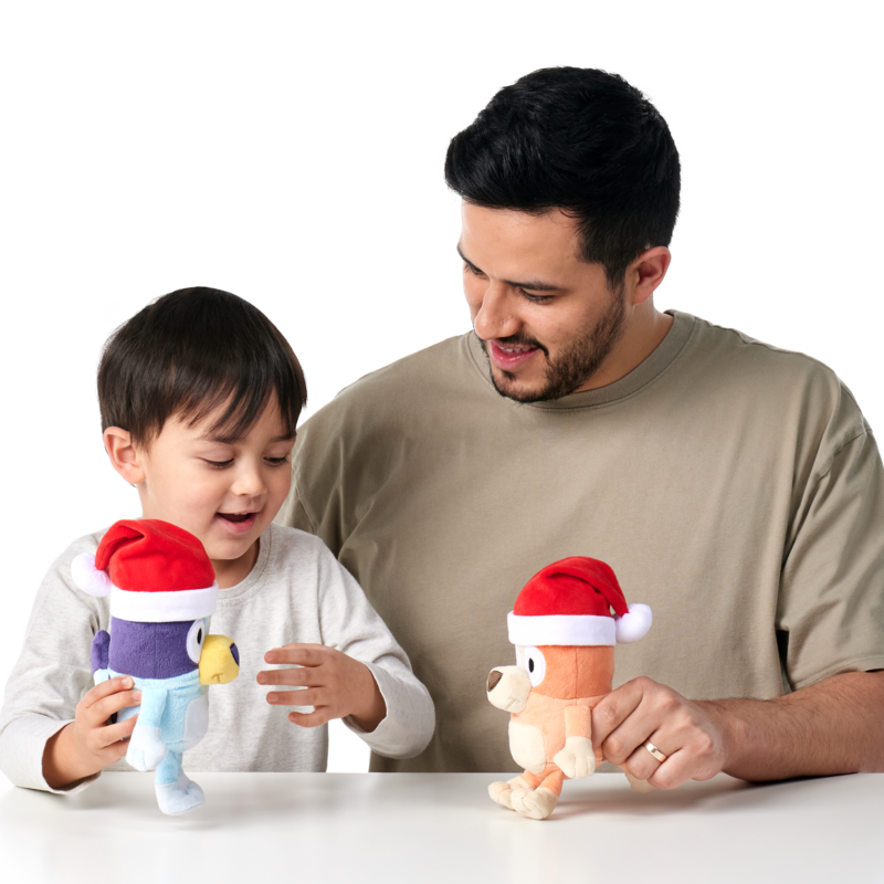 Bluey S9 Festive Plush - Christmas Hat Bingo