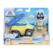 Bluey Series 9 Vehicle And Figure - Bluey Beach Quad With Bandit