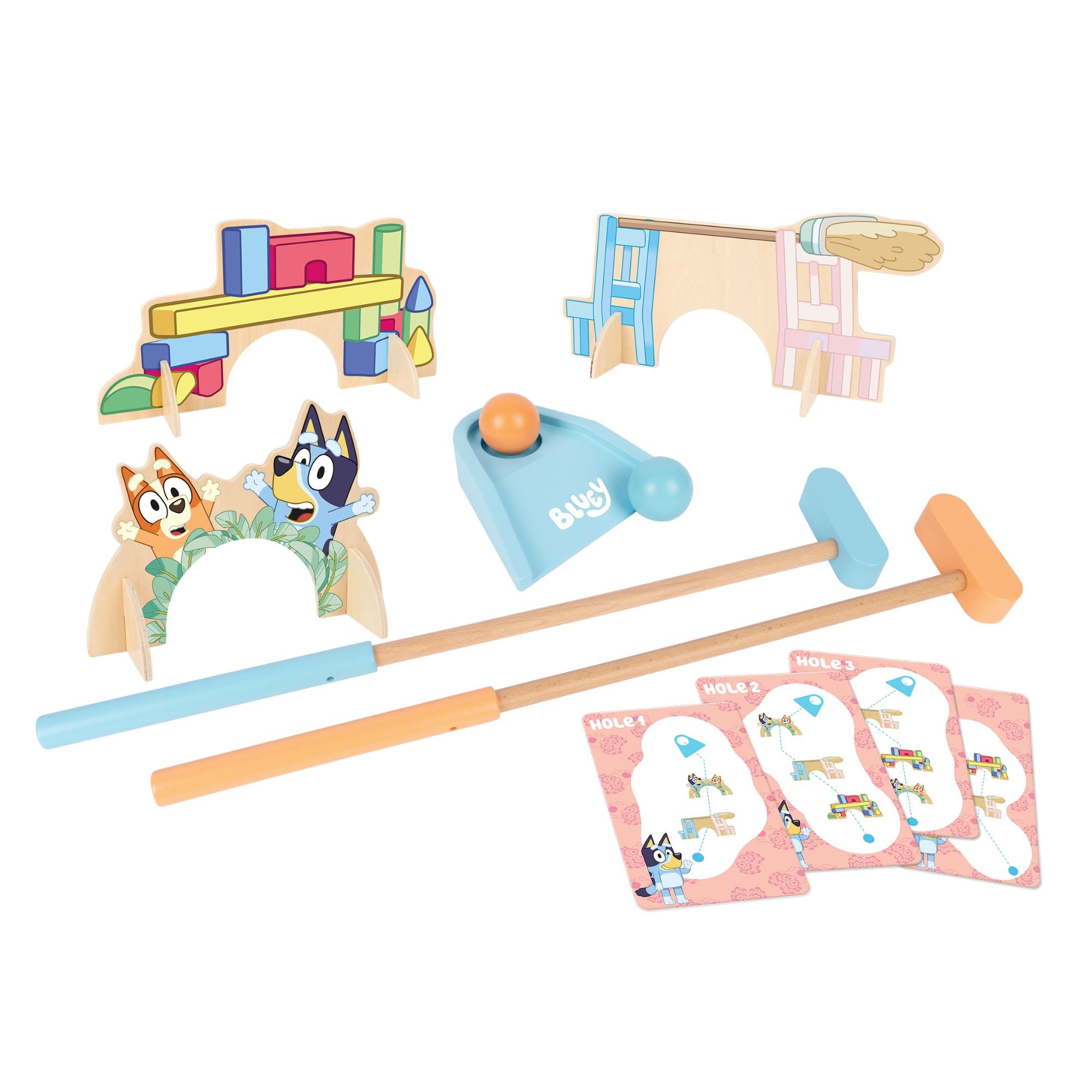 BLUEY WOODEN CRAZY GOLF SET Toyworld Australia