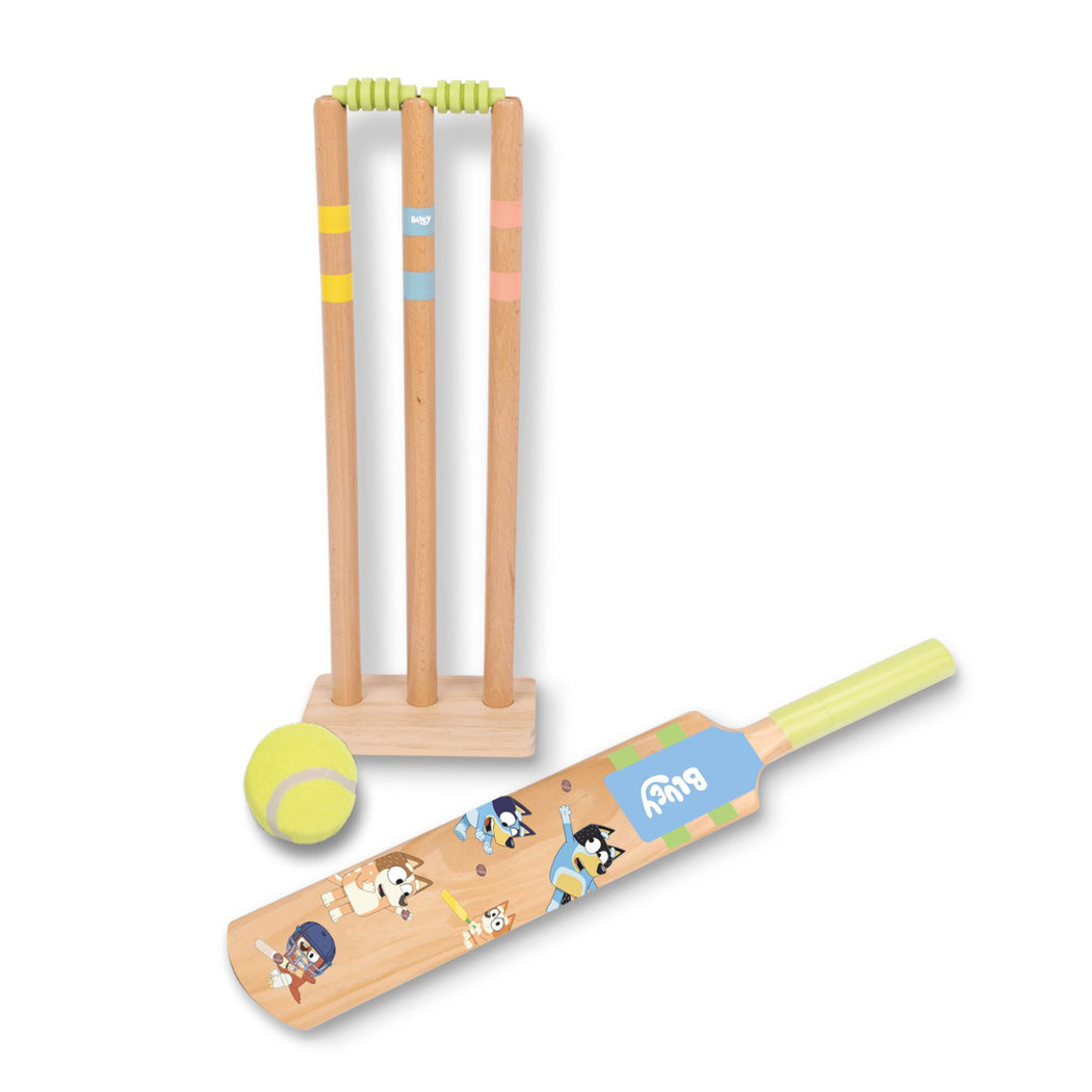 Bluey Wooden Cricket Set - 2