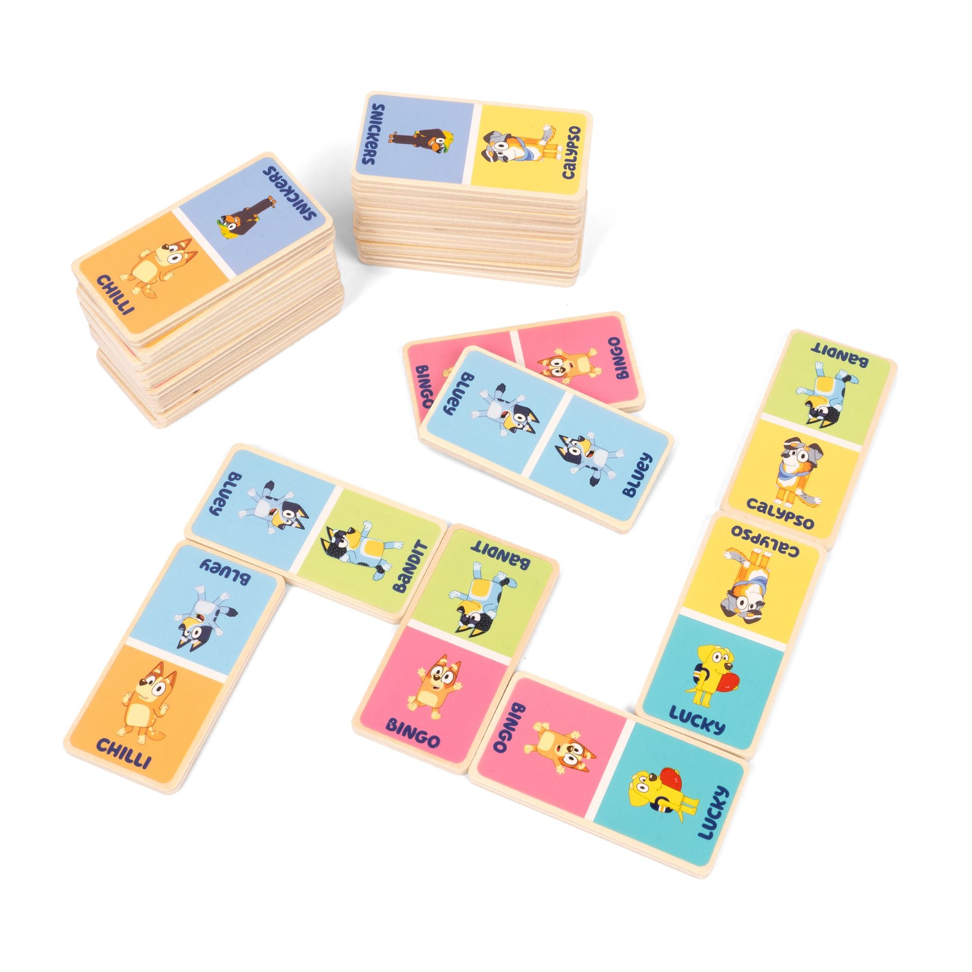Bluey Wooden Dominoes
