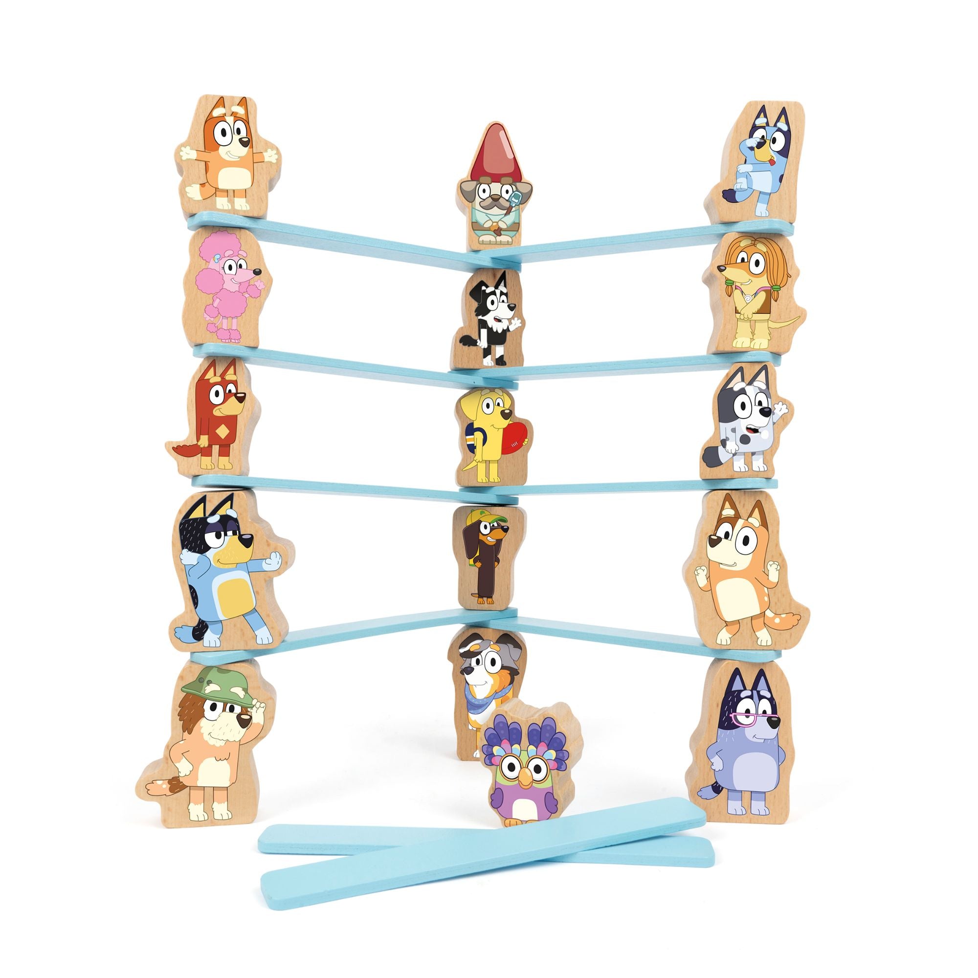 Bluey Wooden Stacking Game - Toyworld Australia