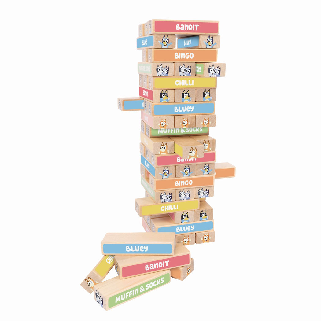 Bluey Wooden Tumbling Tower - 2