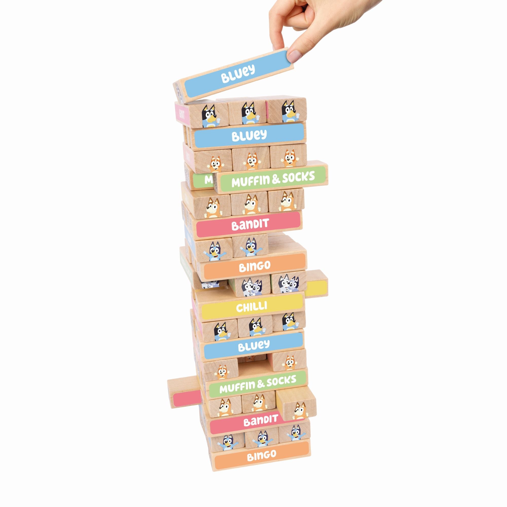 Bluey Wooden Tumbling Tower
