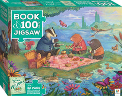 BOOK WITH 100 PIECE JIGSAW WIND IN THE WILLOWS