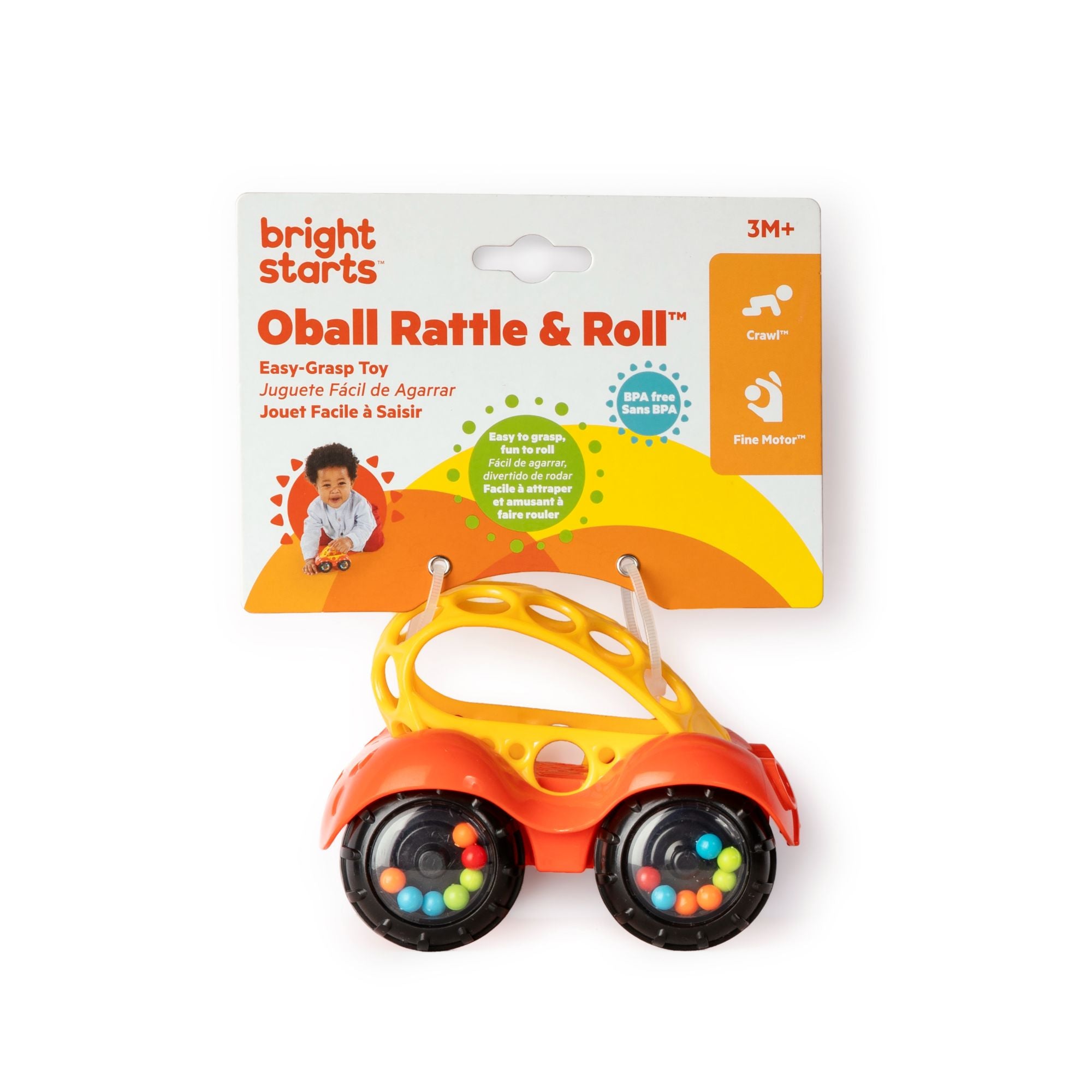 Bright Starts Oball Rattle & Roll Assorted Styles