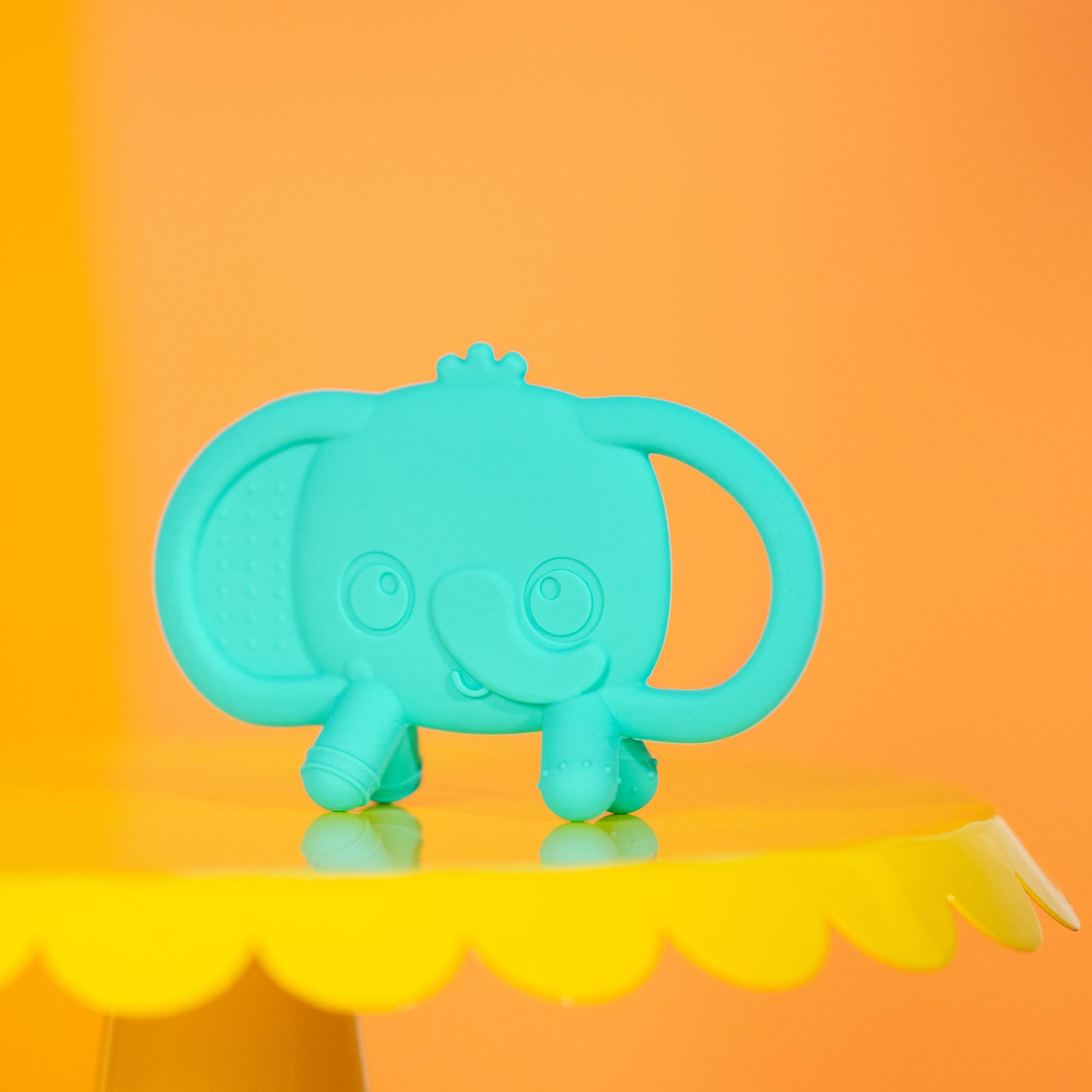 Bright Starts Silicone Teether Toy Elephant