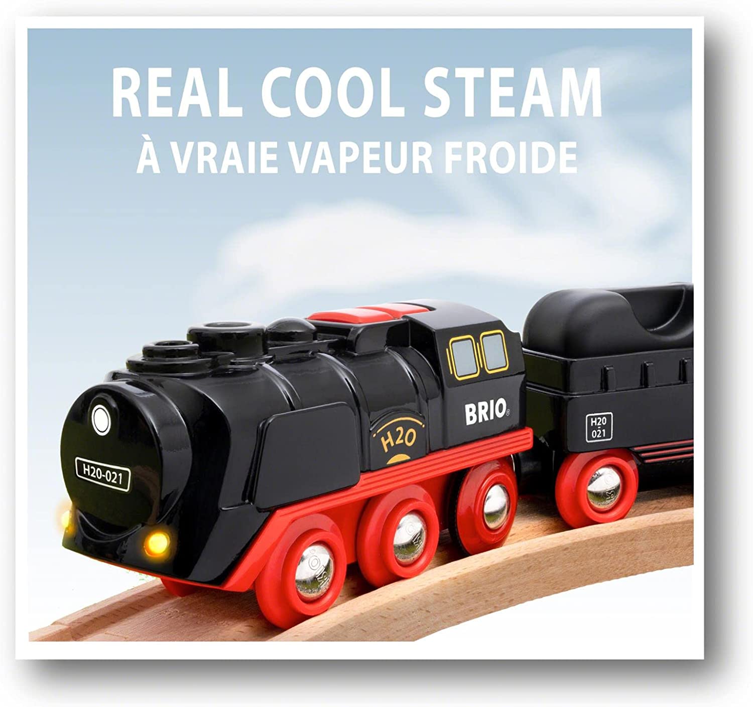 Brio Battery Operated Steaming Train 3 Pieces