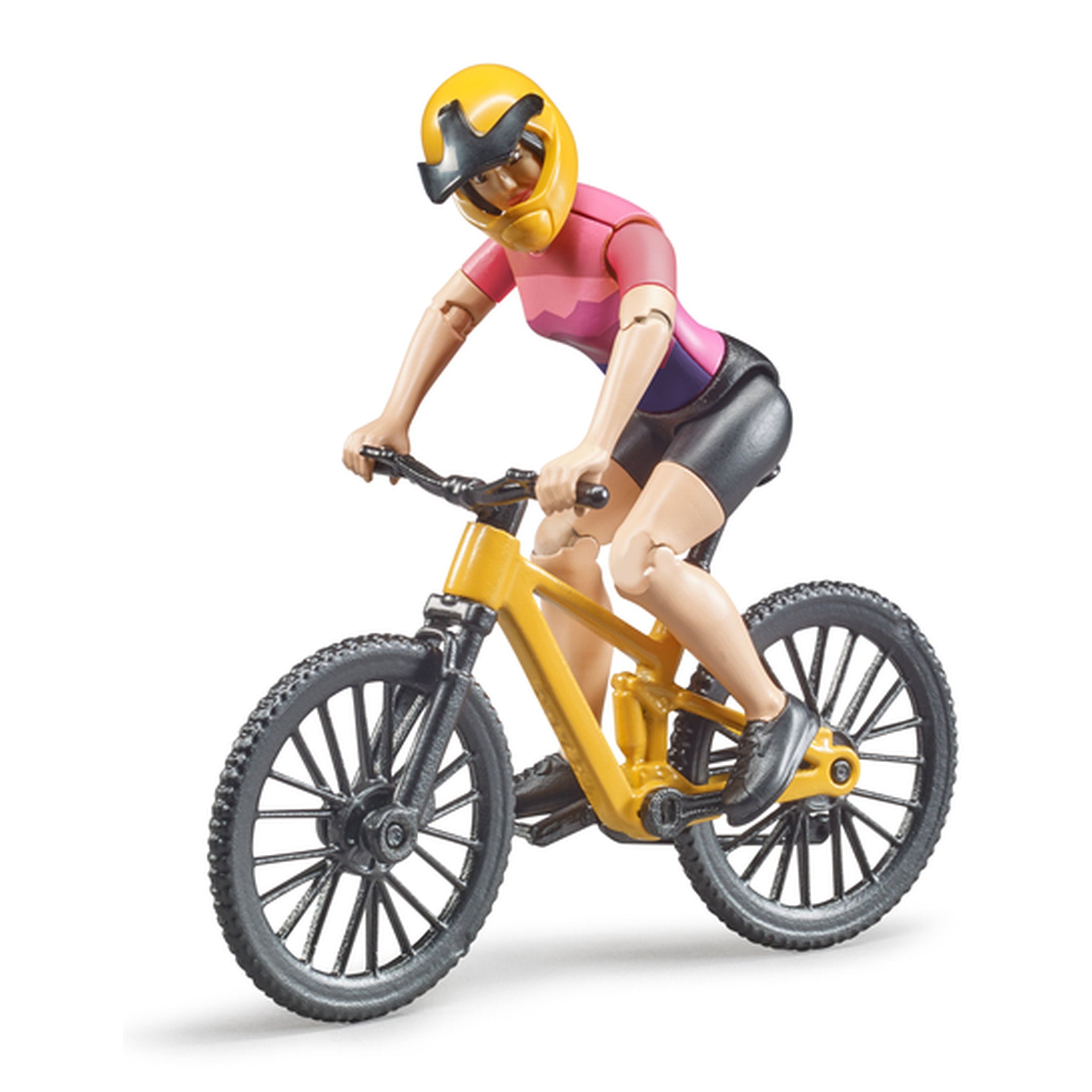 Bruder Mountain Bike With Cyclist