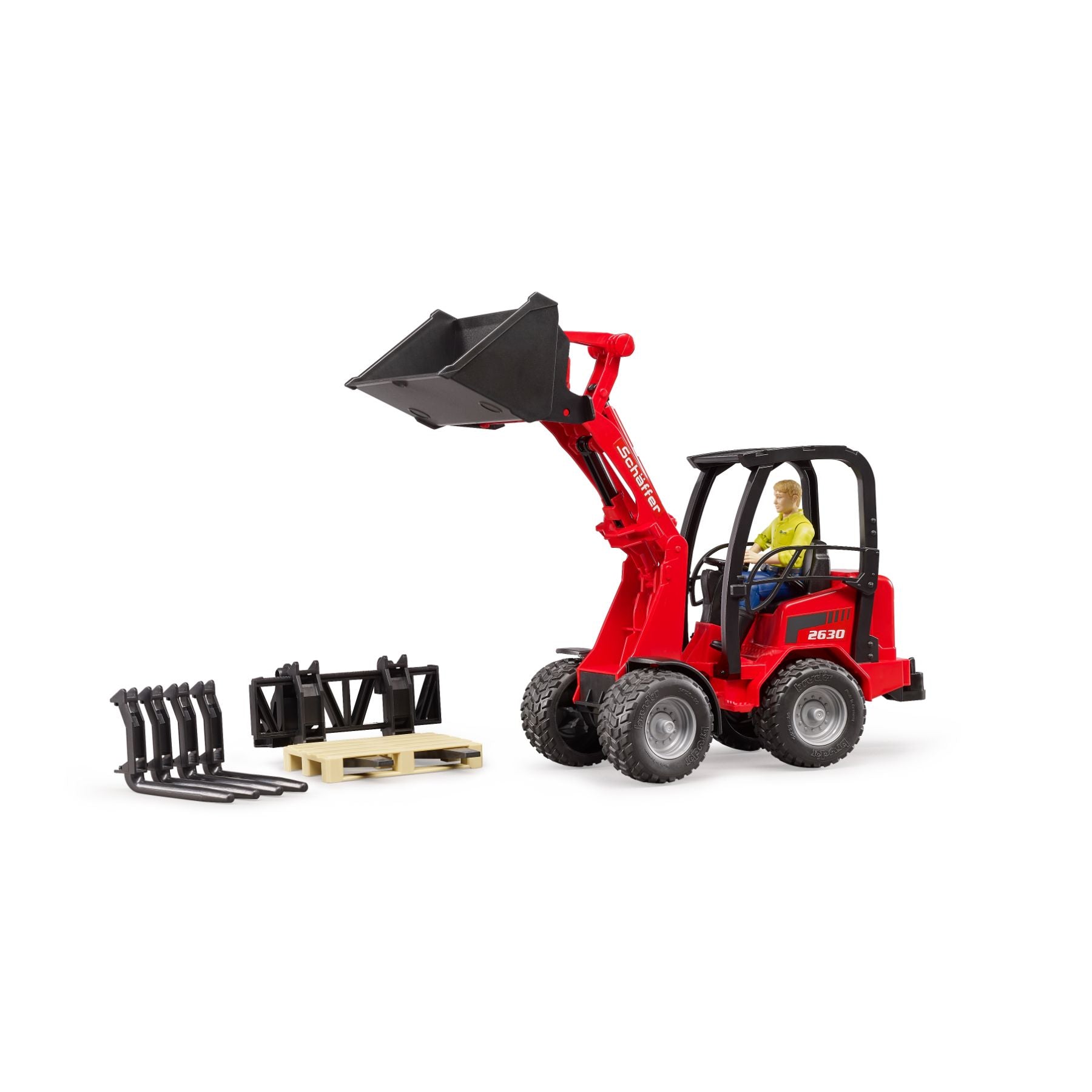 Bruder 1:16 Schaffer Compact Loader 2034 - Toyworld Australia