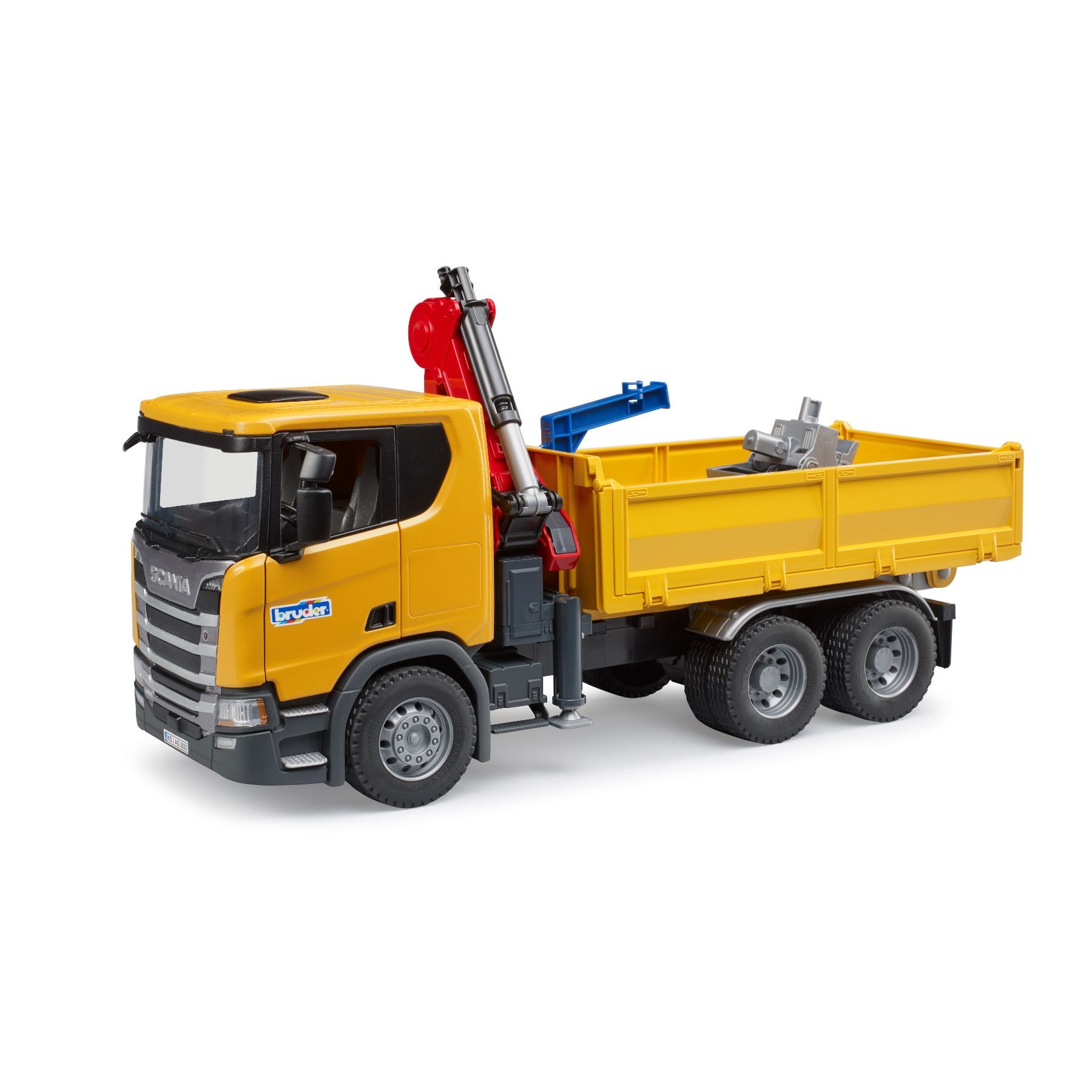 Bruder Scania Super 1:16 560R Construction Truck With Crane & 2 Pallets