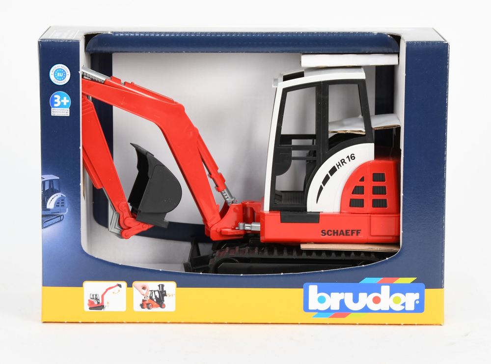Bruder Compact Construction Vehicle - Schaeff Mini Excavator - Toyworld Australia