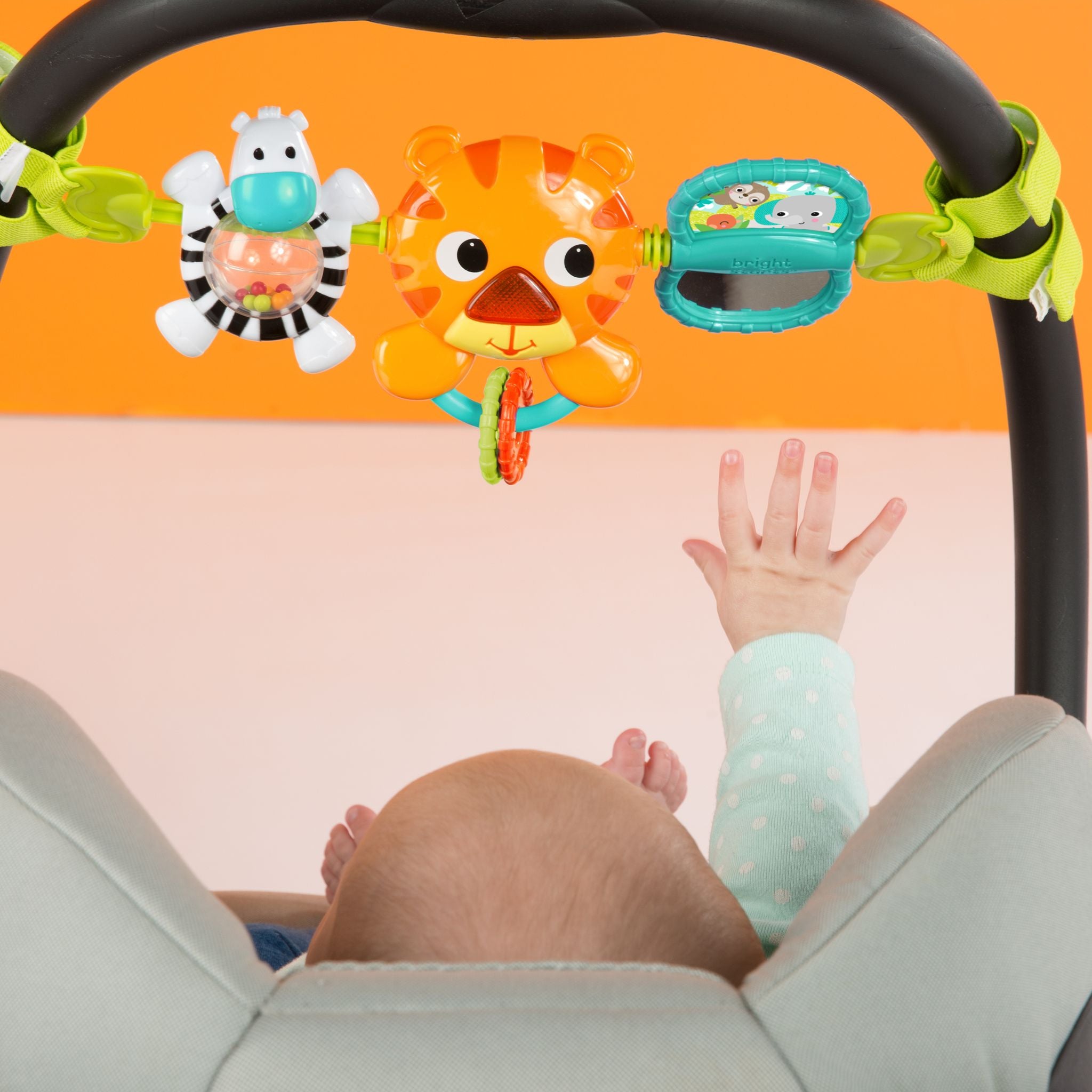 Bright Starts Take Along Tiger Carrier Toy