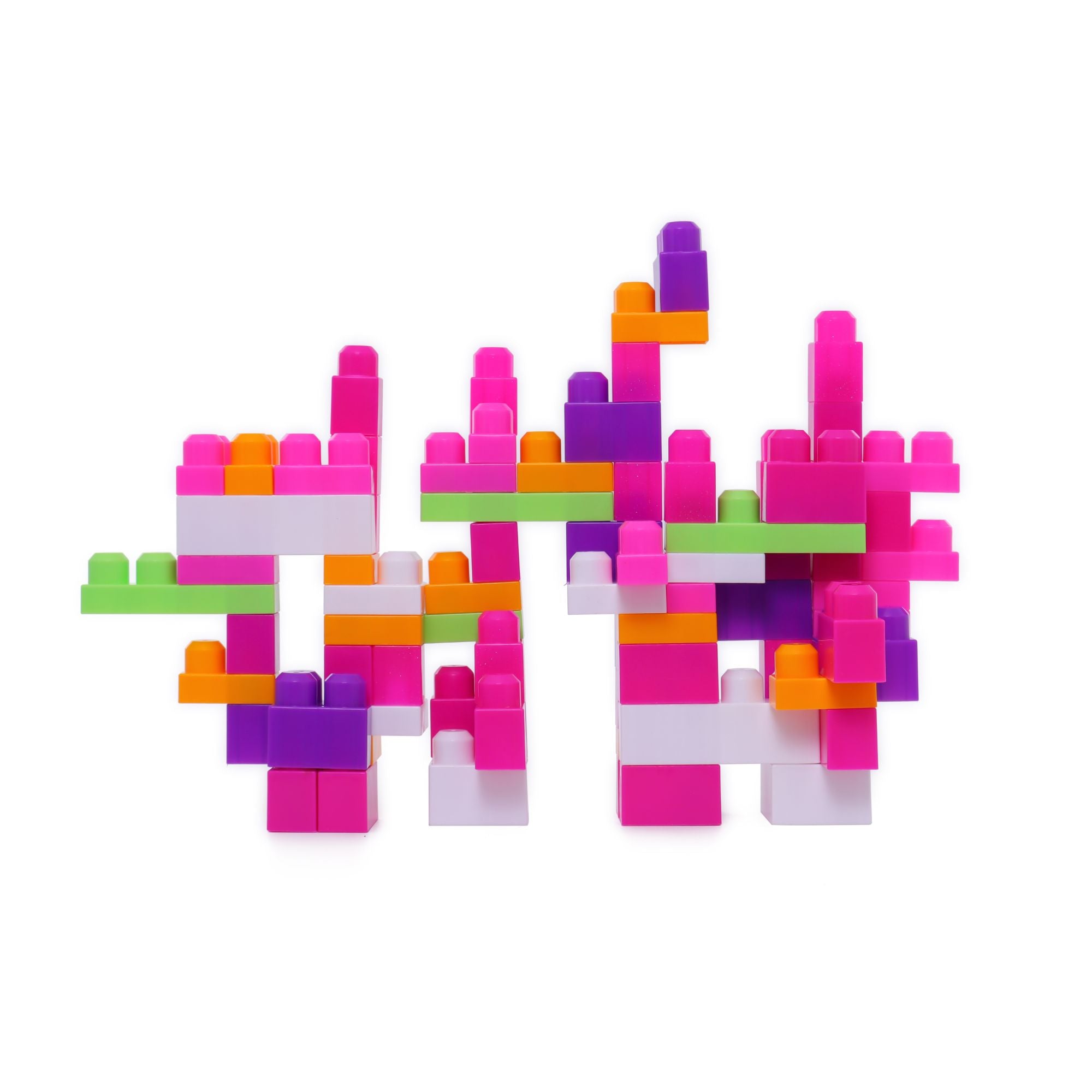 Build Me Up Maxi Blocks 80 Pieces - Pink
