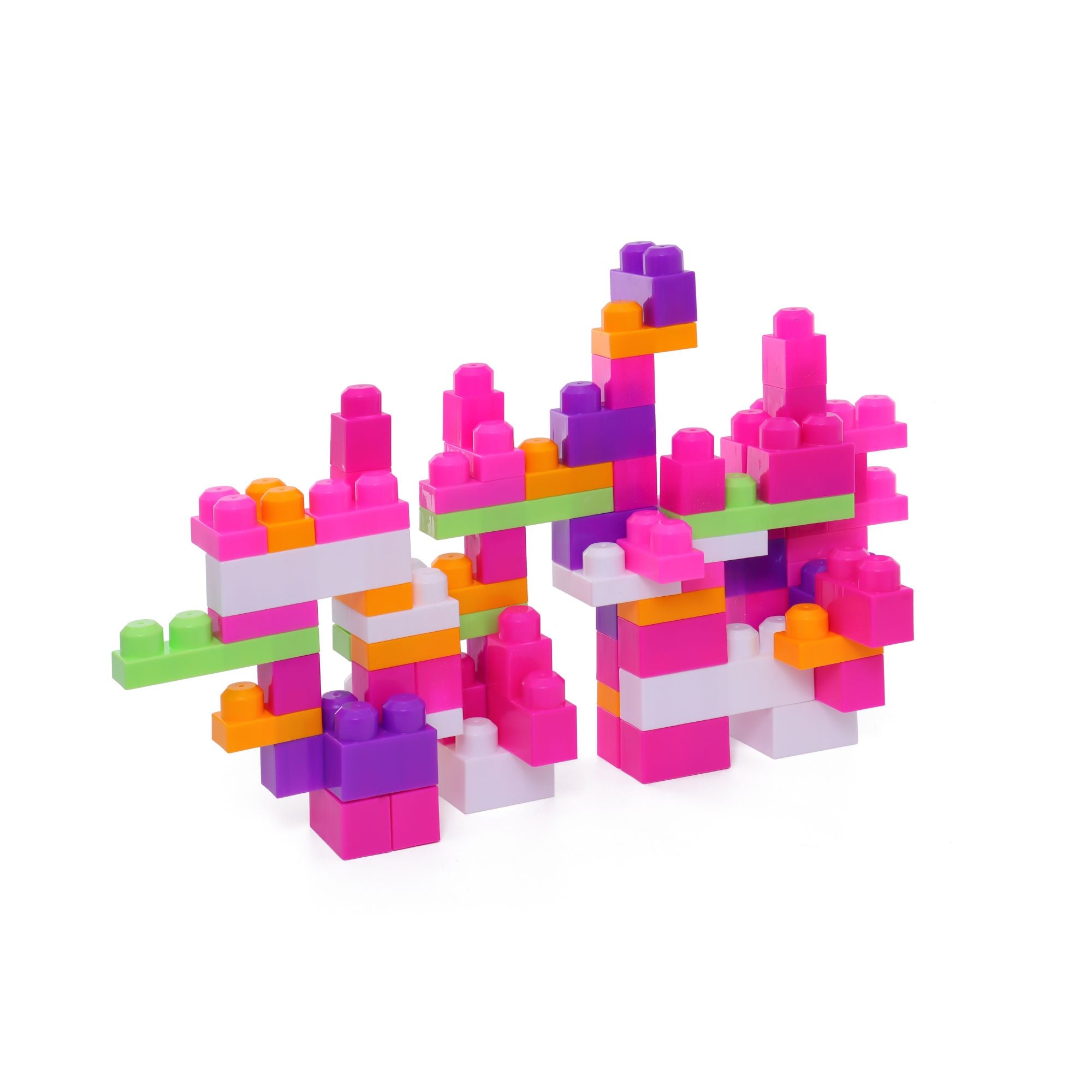 Build Me Up Maxi Blocks 80 Pieces - Pink