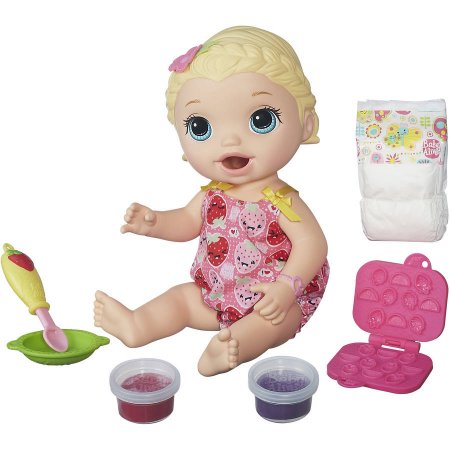 BABY ALIVE SUPER SNACKS SNACKIN LILY BLONDE DOLL
