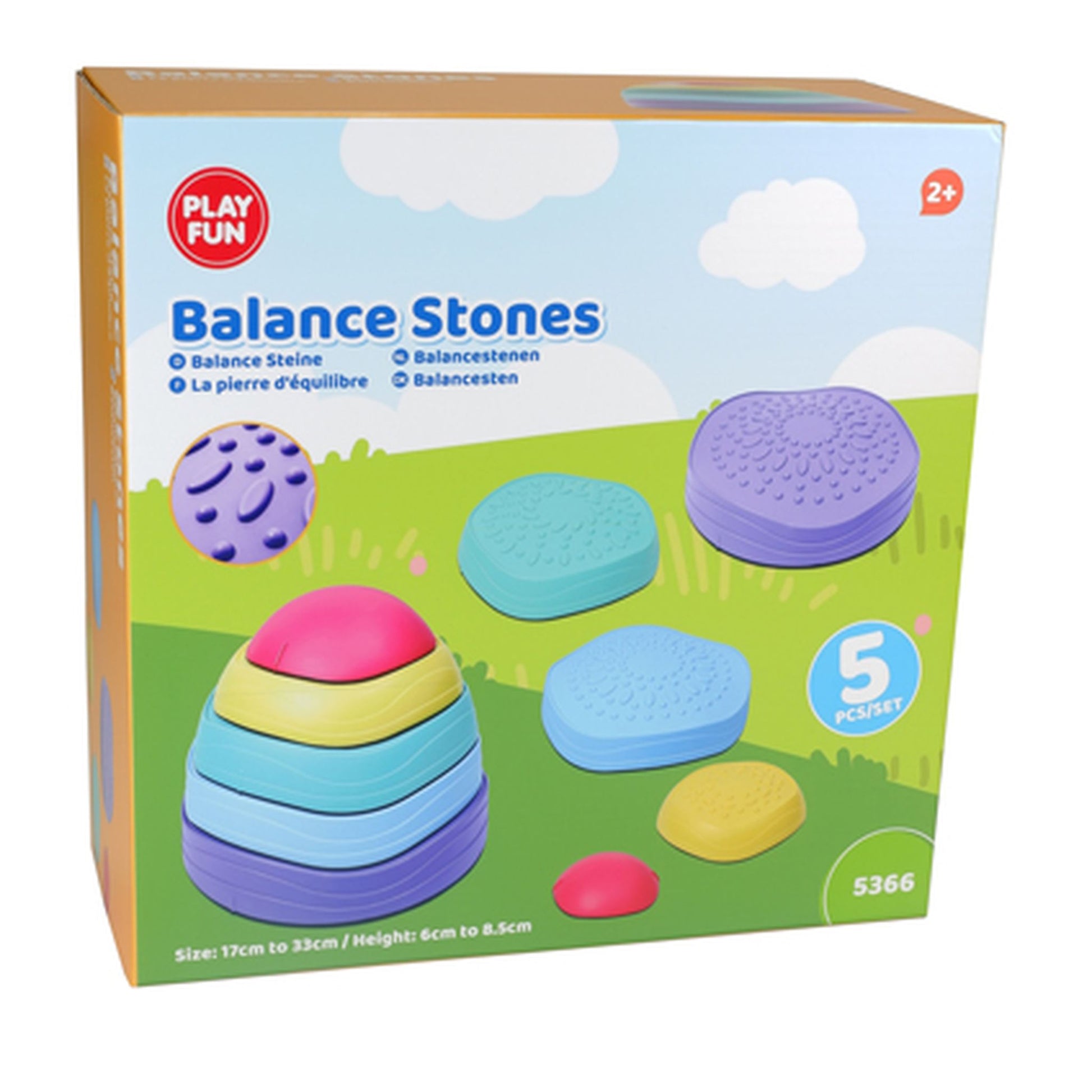 Playfun Balance Stones 5 Piece Set - Toyworld Australia
