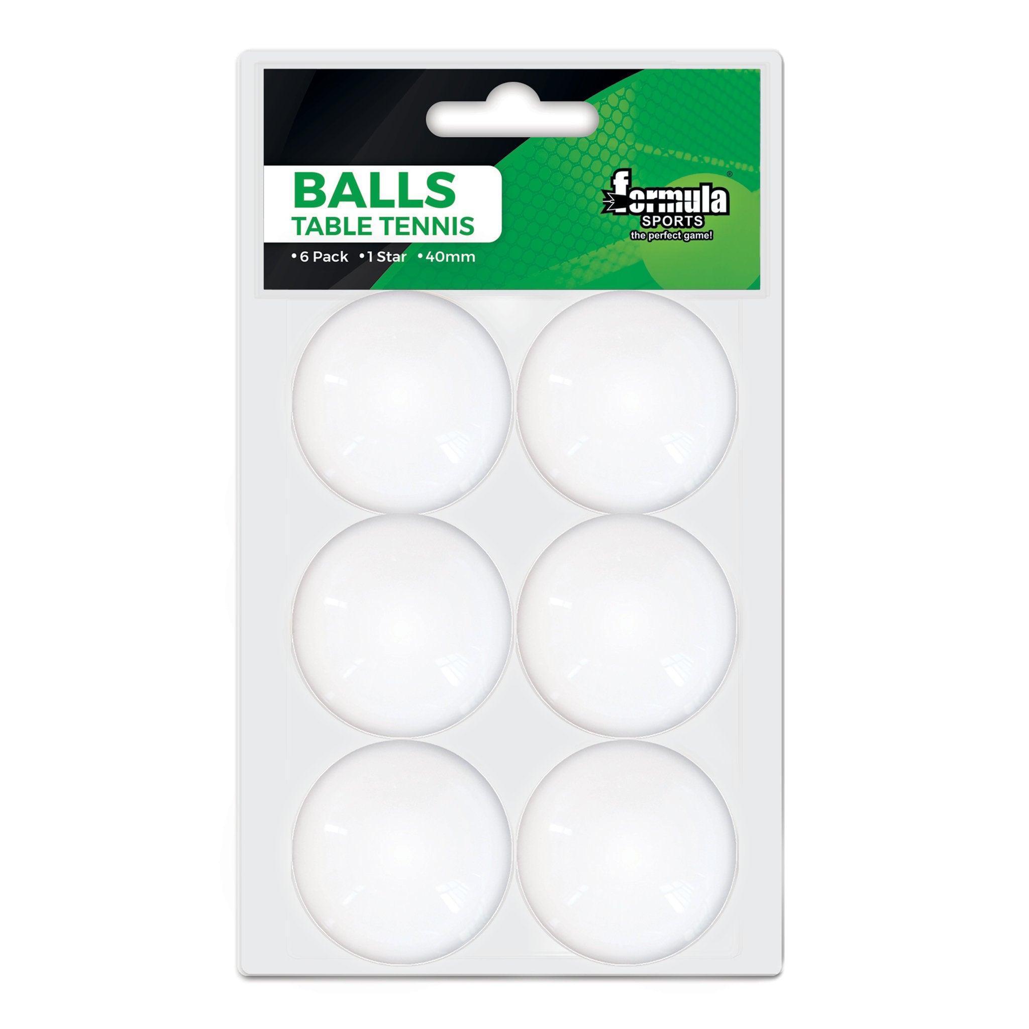 Table Tennis Balls 6 Pack Assorted Styles