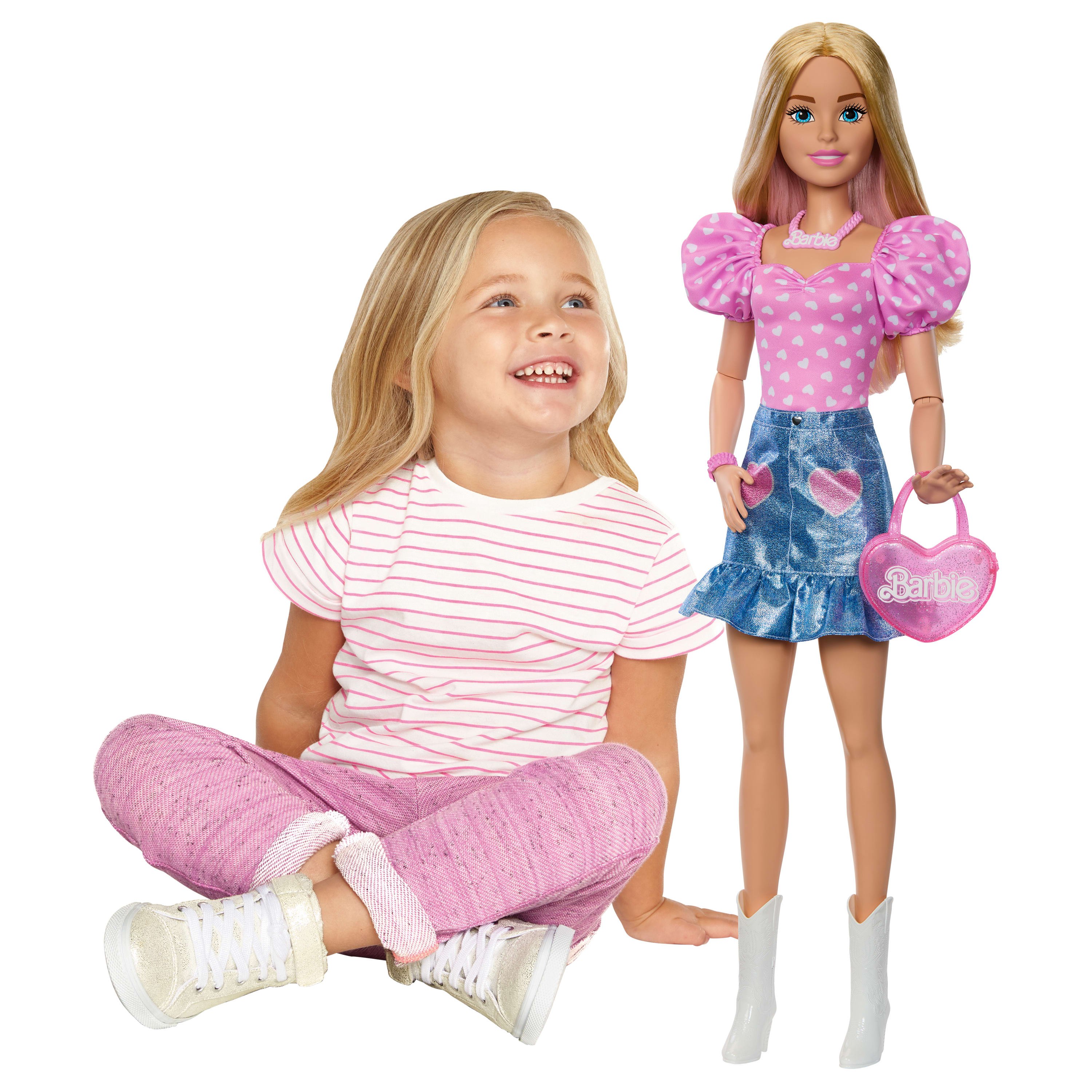 Barbie 28 Inch Doll - Hearts