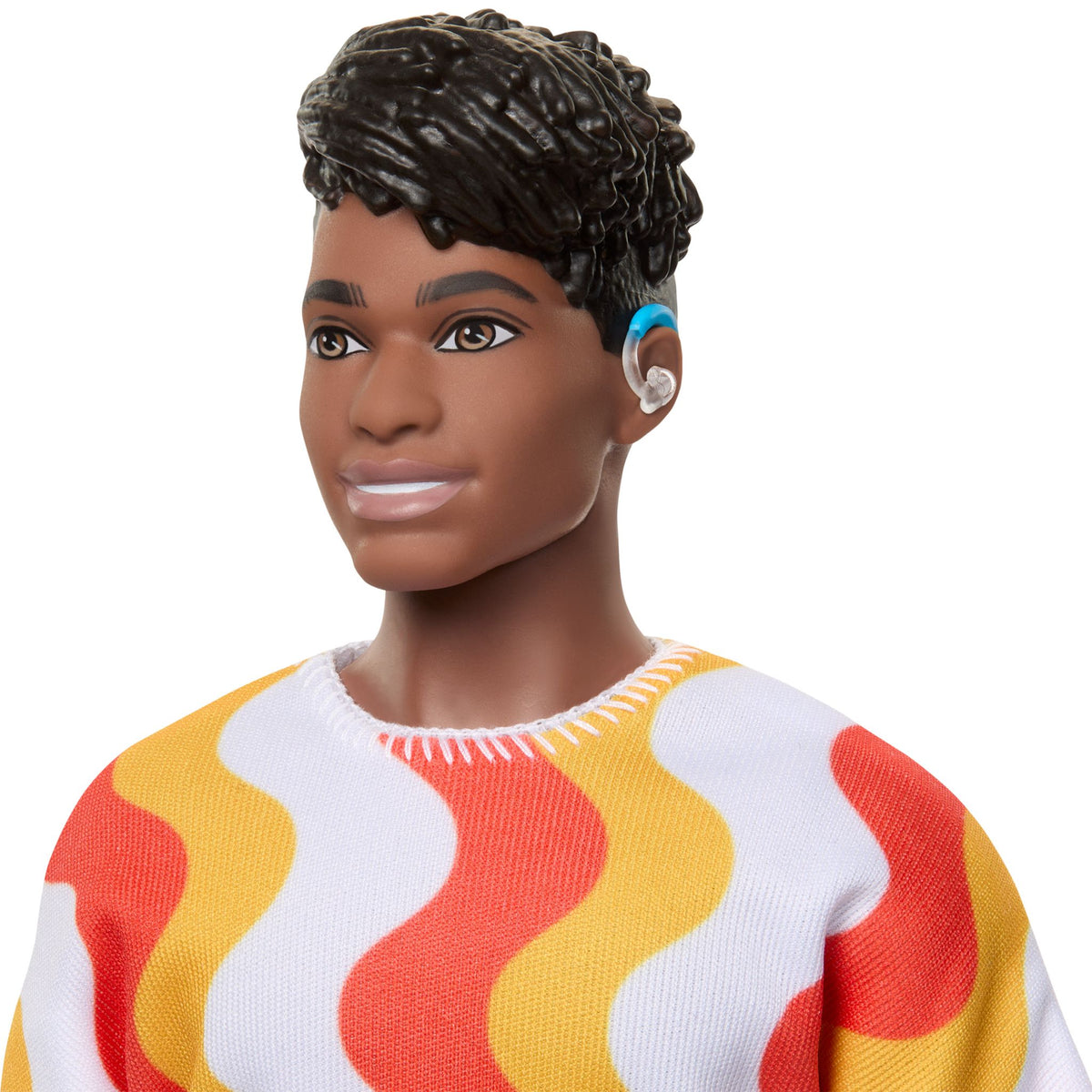 Barbie Ken Fashionista Doll - 220 Hearing Aids & Wavy Top