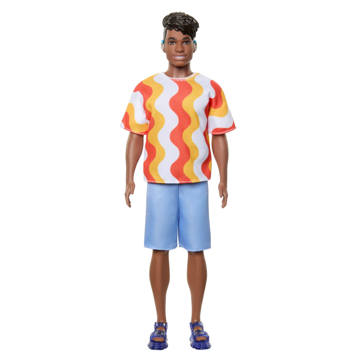 Barbie Ken Fashionista Doll - 220 Hearing Aids & Wavy Top
