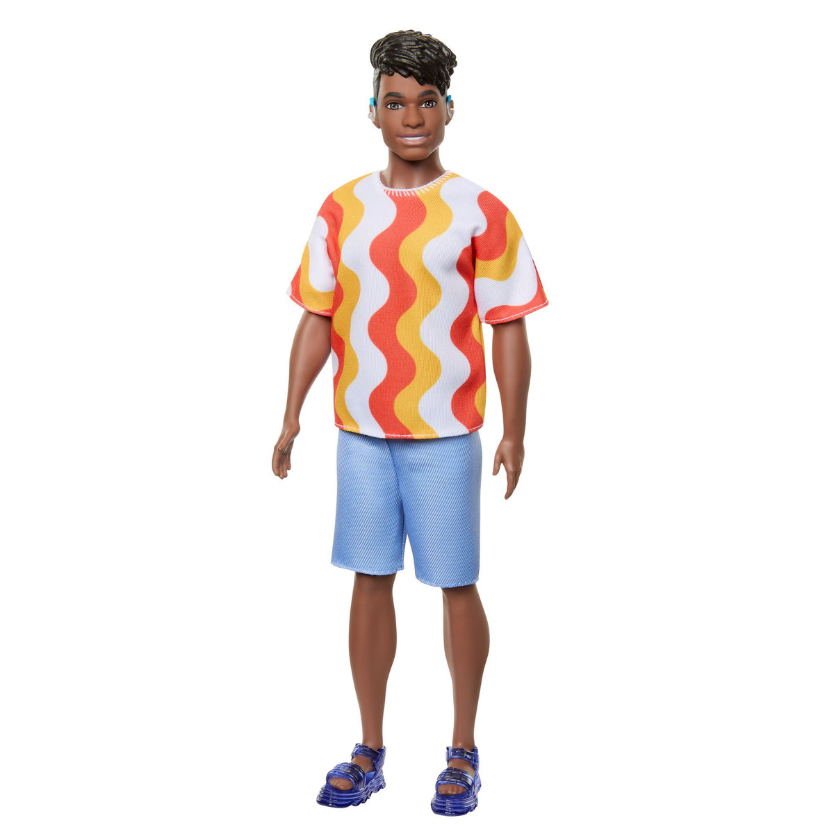 Barbie Ken Fashionista Doll - 220 Hearing Aids & Wavy Top