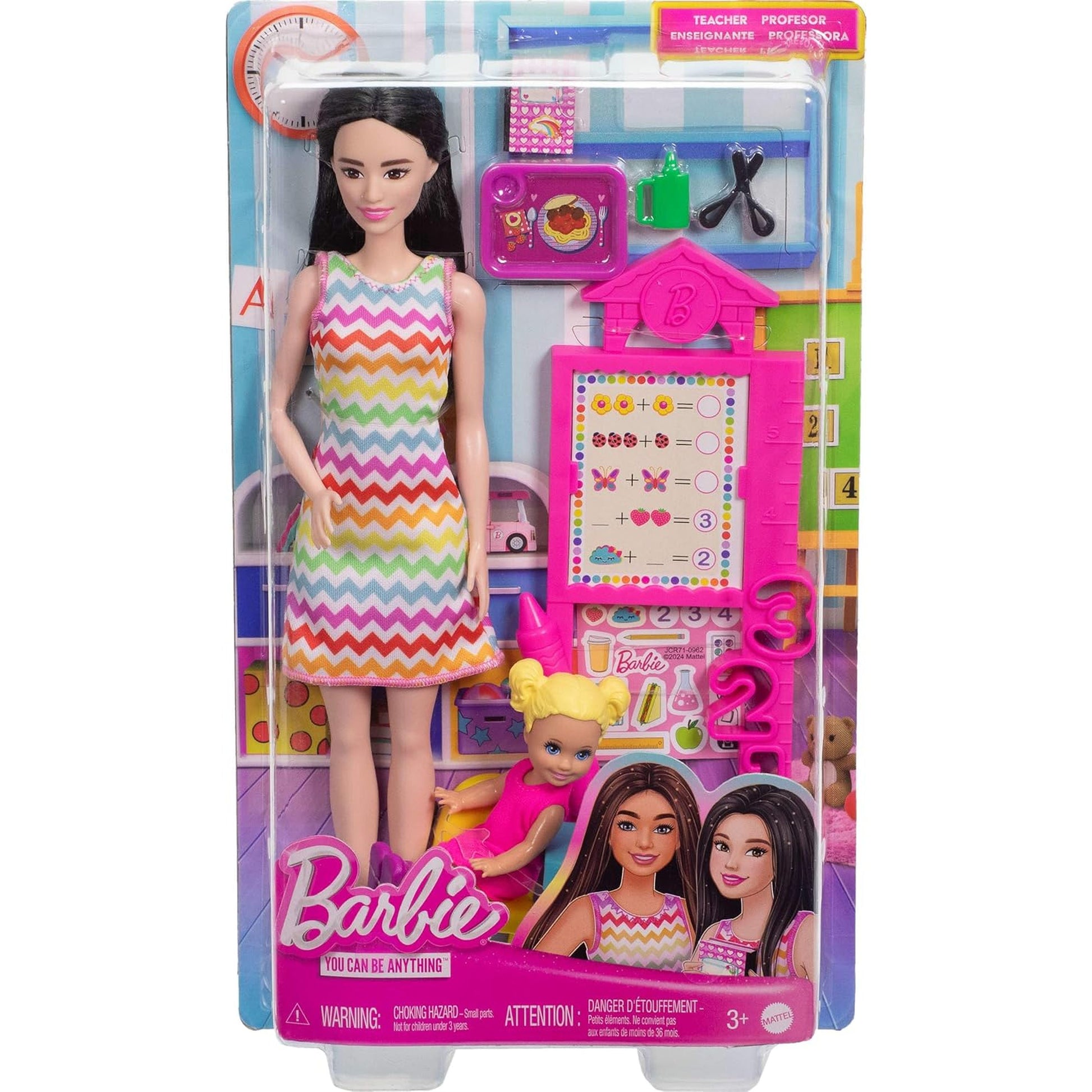 Barbie You Can Be Anything Doll Playset Teacher Dark Hair