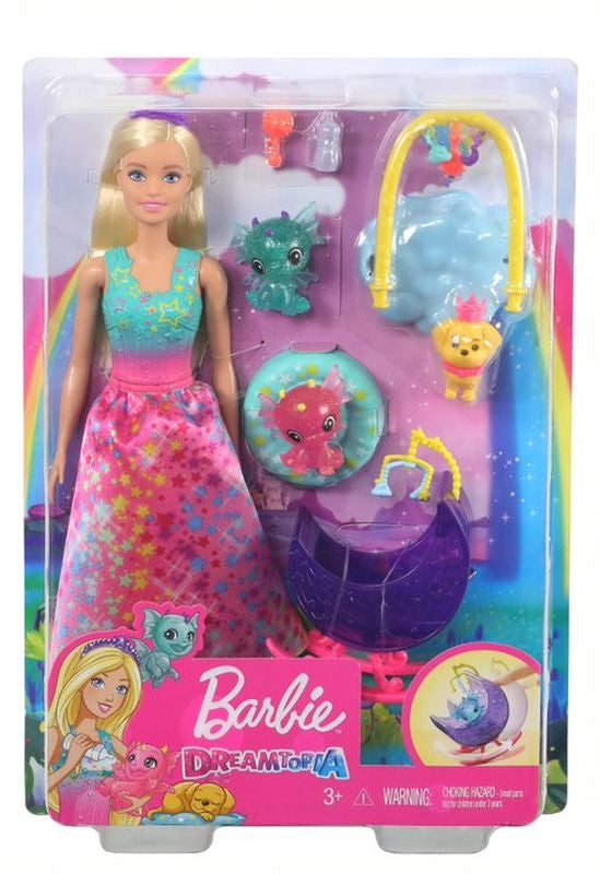 BARBIE DREAMTOPIA WITH BABY DRAGONS PINK DRESS