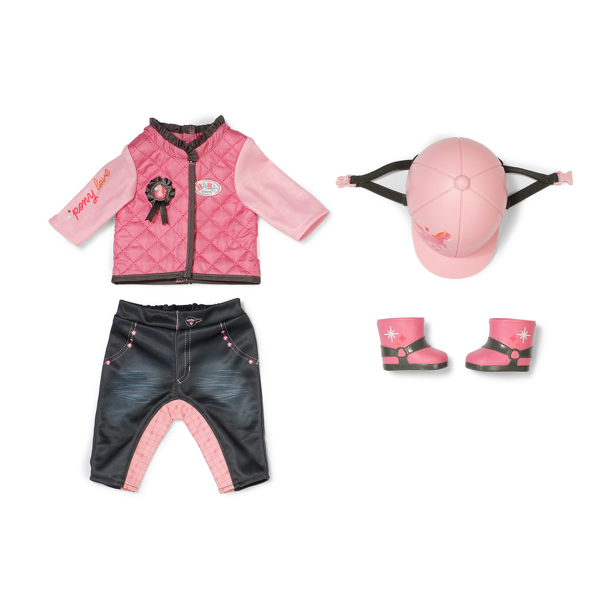 BABY Born Outfit Set for 43cm Doll - Horse Riding