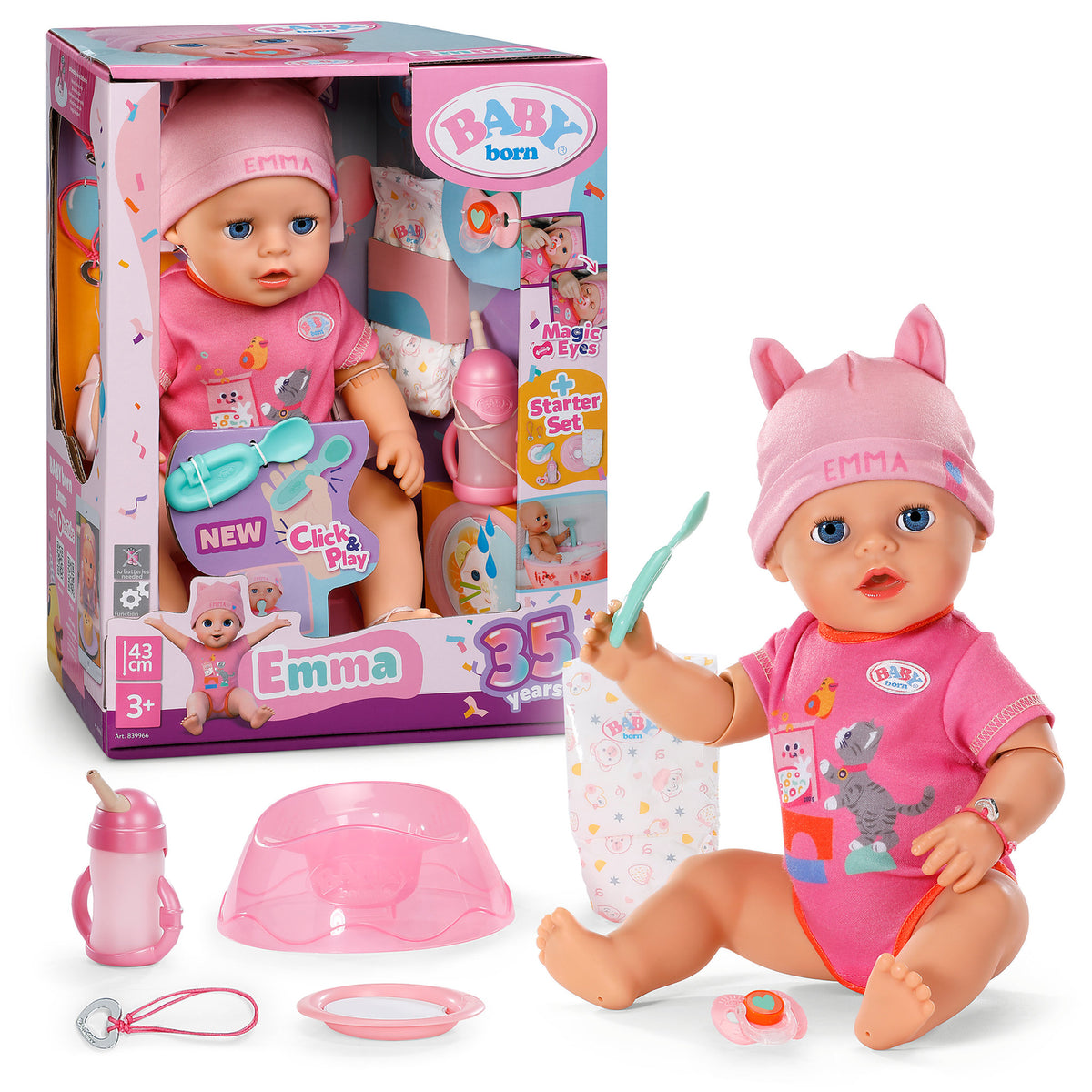 BABY Born Emma Click & Play 43cm Doll