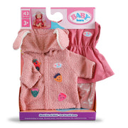 BABY Born Outfit Set for 43cm Doll - Coat & Dress