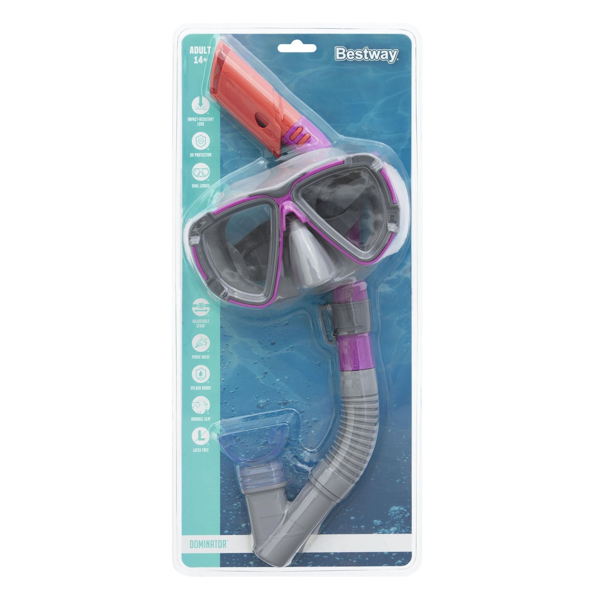 Bestway Dominator Snorkel Mask Ages 14+ Assorted Styles