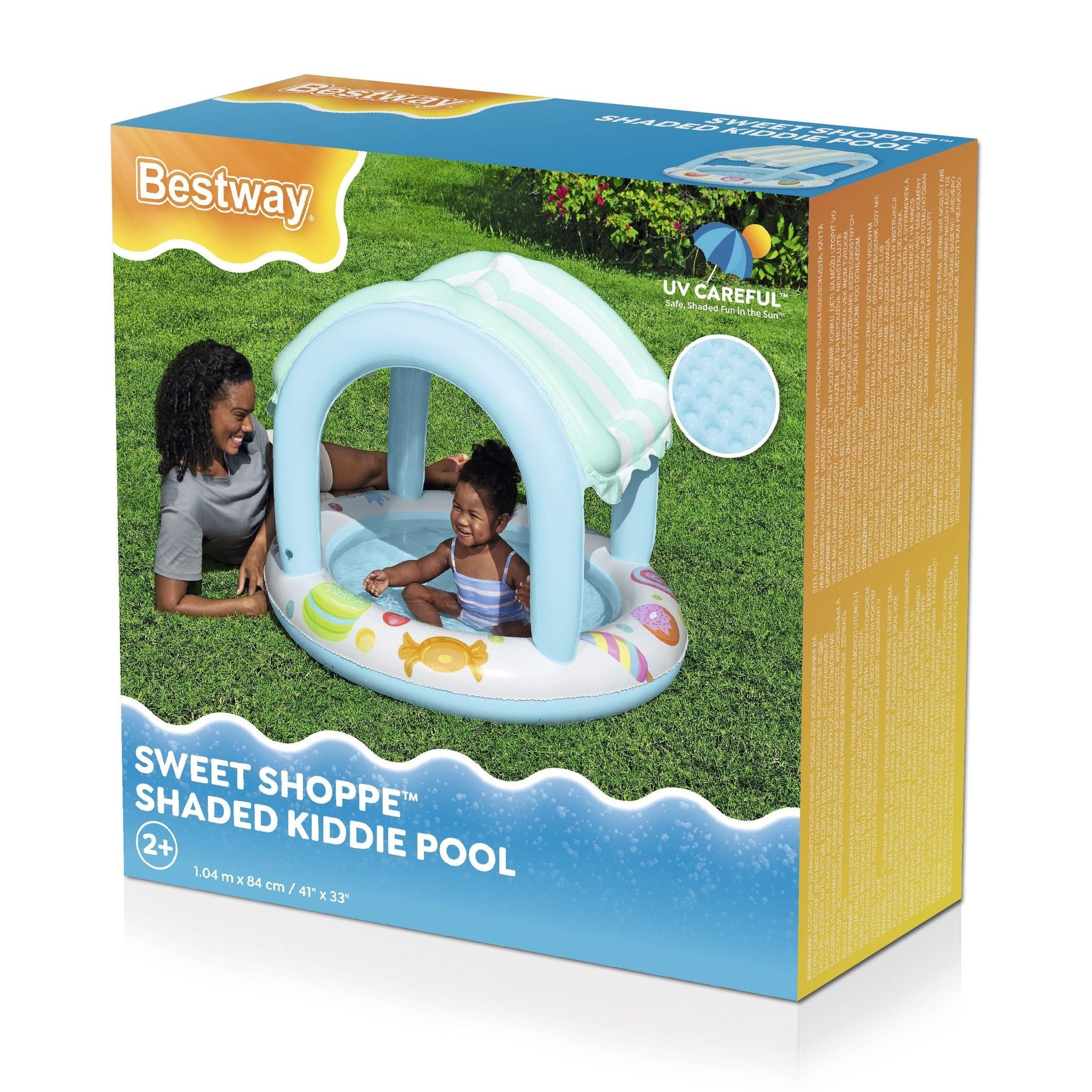 Bestway Sweet Shoppe Shaded Kiddie Pool
