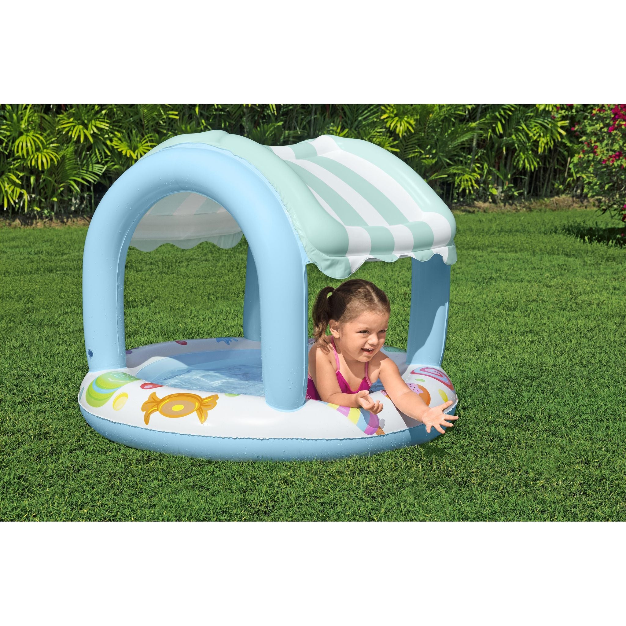 Bestway Sweet Shoppe Shaded Kiddie Pool