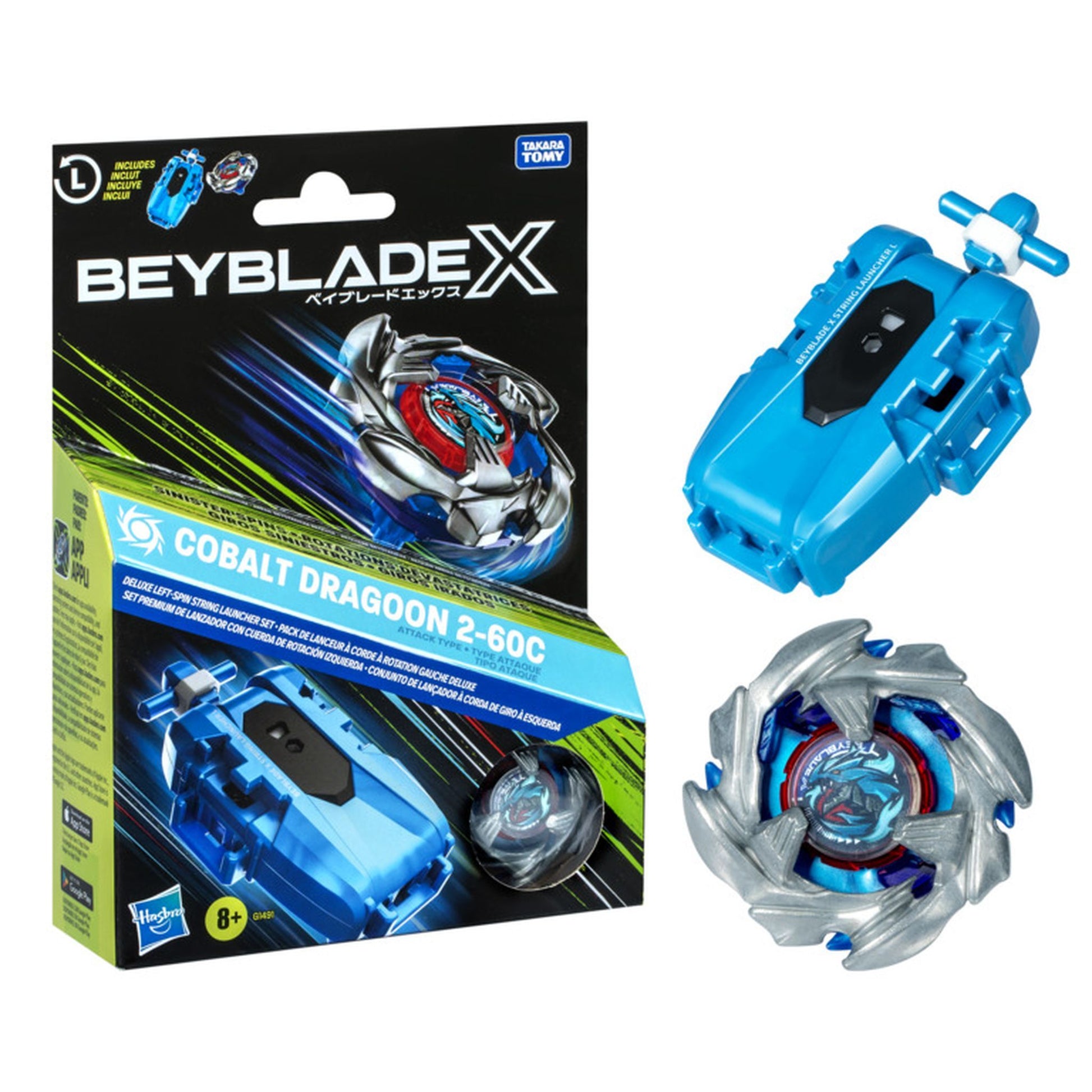 Beyblade X Cobalt Dragoon 2-60C Launcher Set – Toyworld Australia