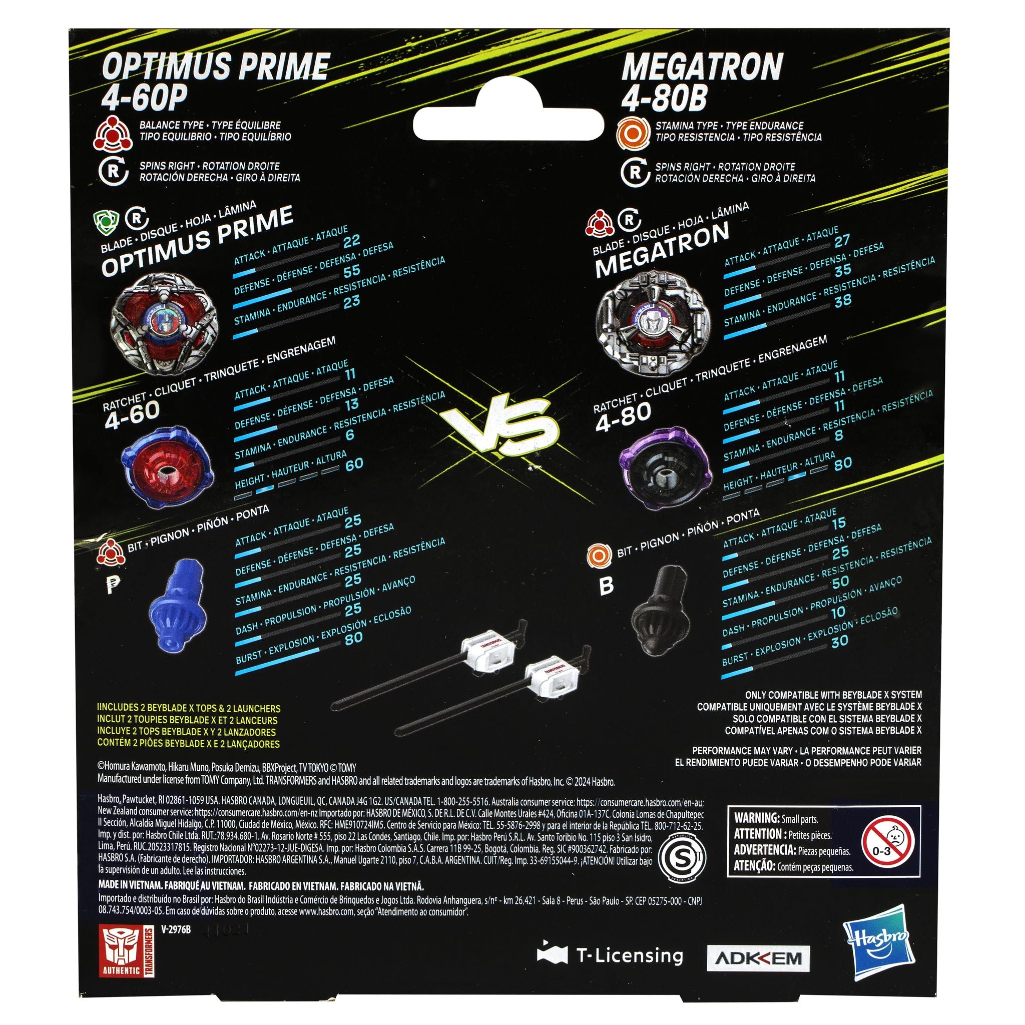 Beyblade X Transformers Op Megatron