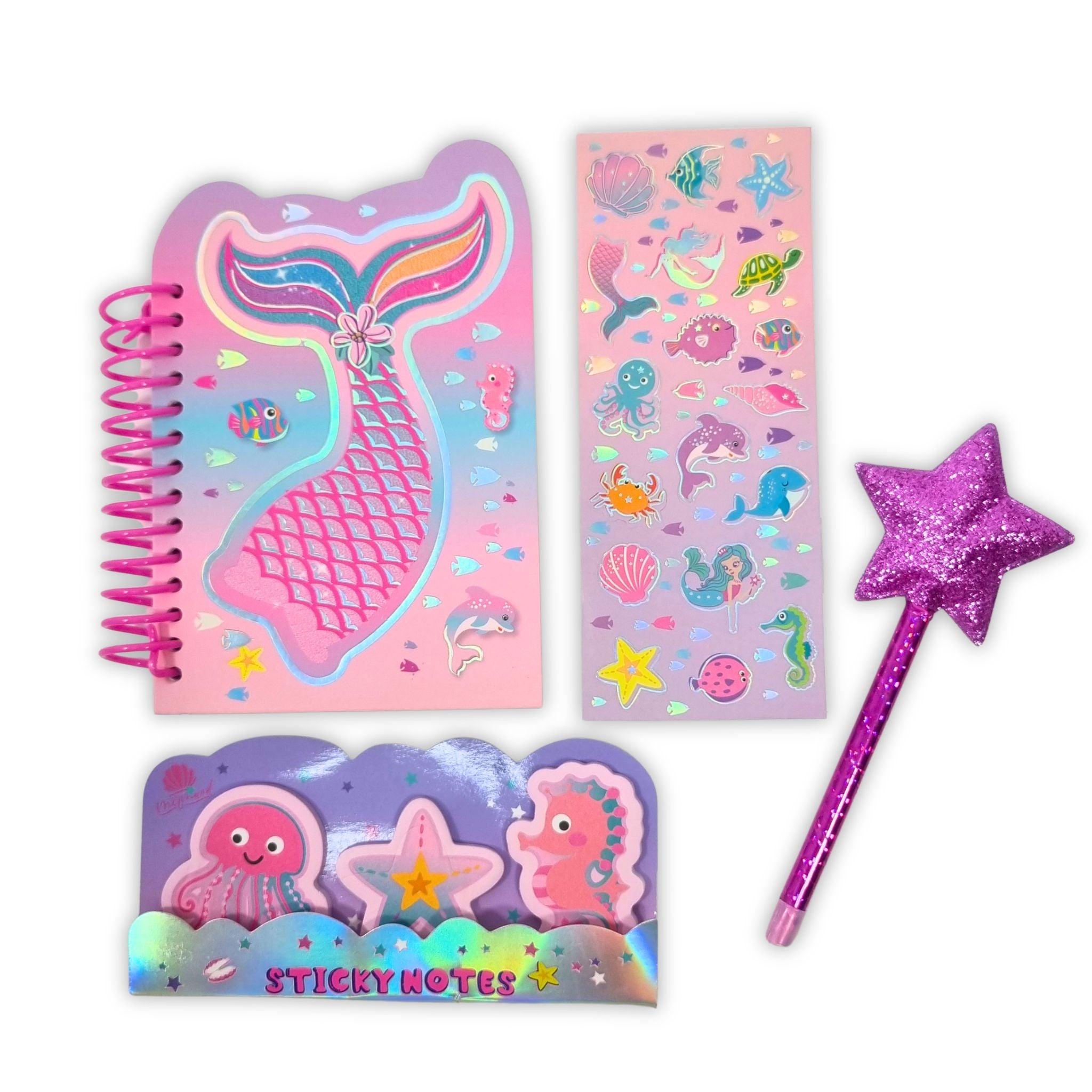 Creative Fun Backpack Mermaid Stationery Set